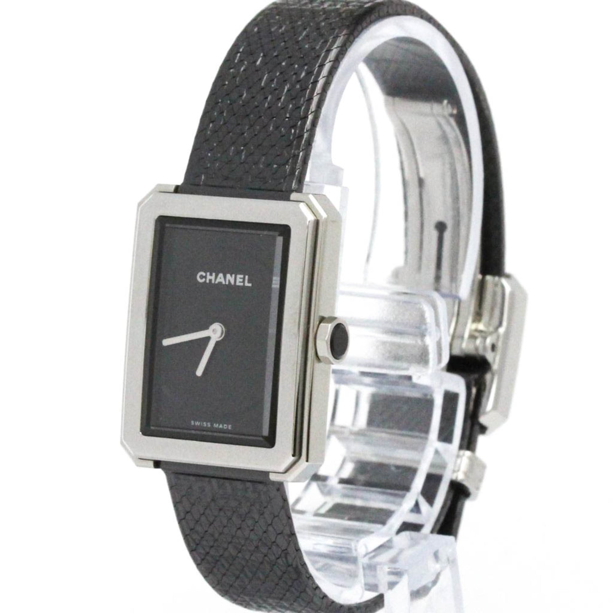 CHANEL Boy-Friend Steel Leather Quartz Ladies Watch H5317 (å¤–è£…ä»•ä¸Šã’æ¸ˆã¿)
