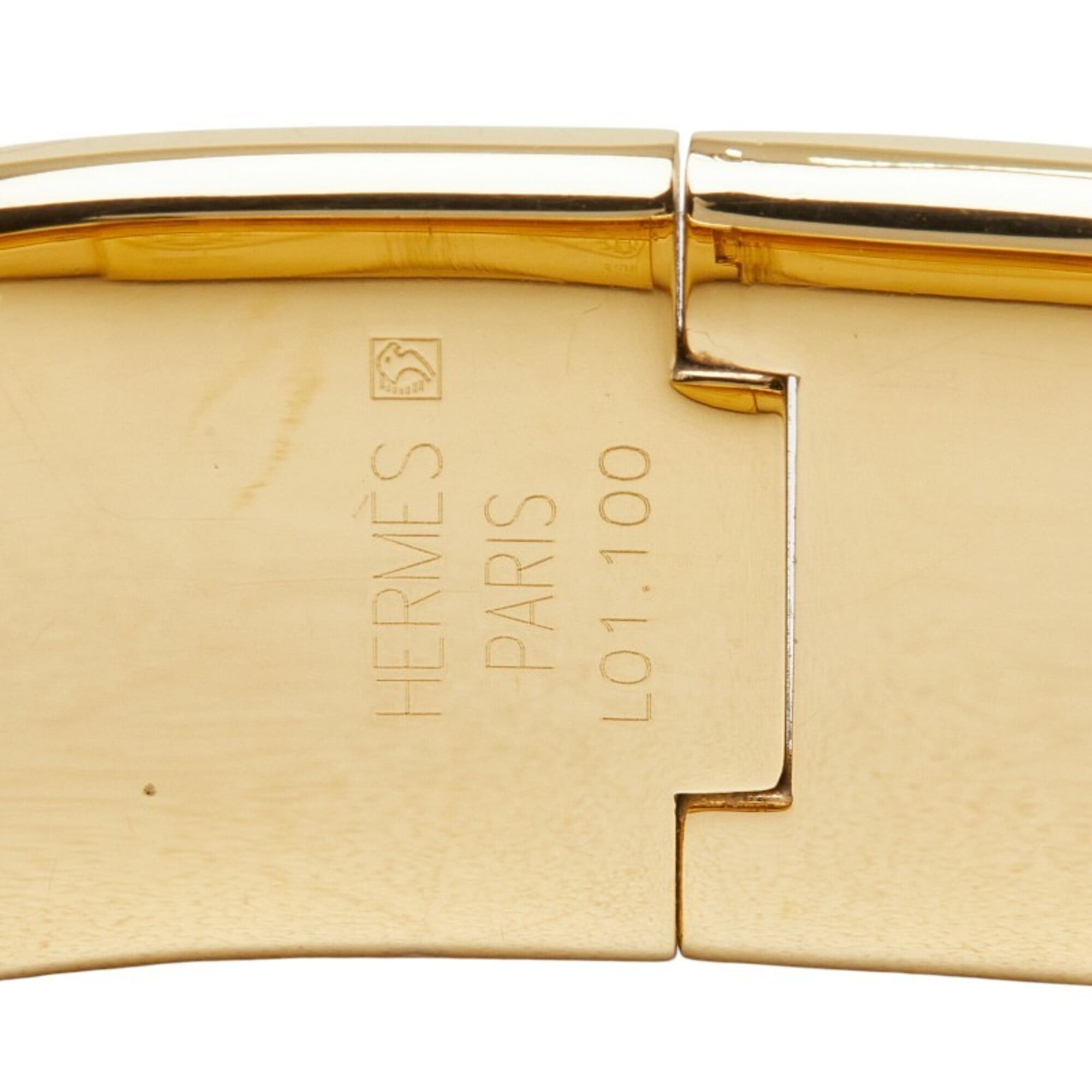 Hermes Loquet LO1.201 Gold Dial Gold plated 19mm Watch