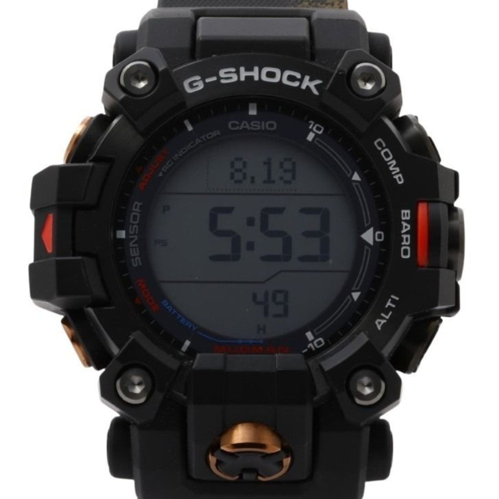 Casio G-SHOCK TEAM LAND CRUISER TOYOTA AUTO BODY MASTER OF G-LAND MUDMAN GW-9500TLC-1JR Schwarz Zifferblatt 52 mm Uhr