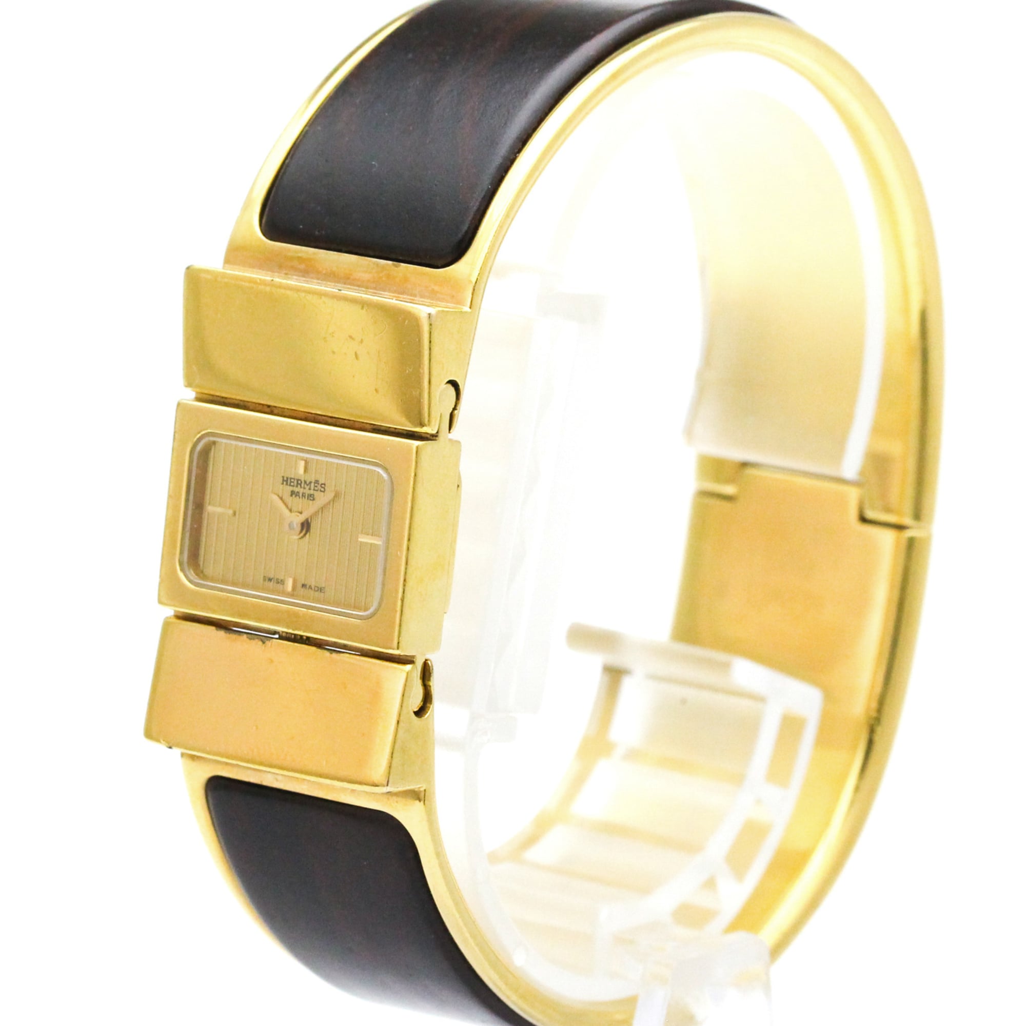 Hermes Loque LO1.201 Gold Dial 20mm Watch