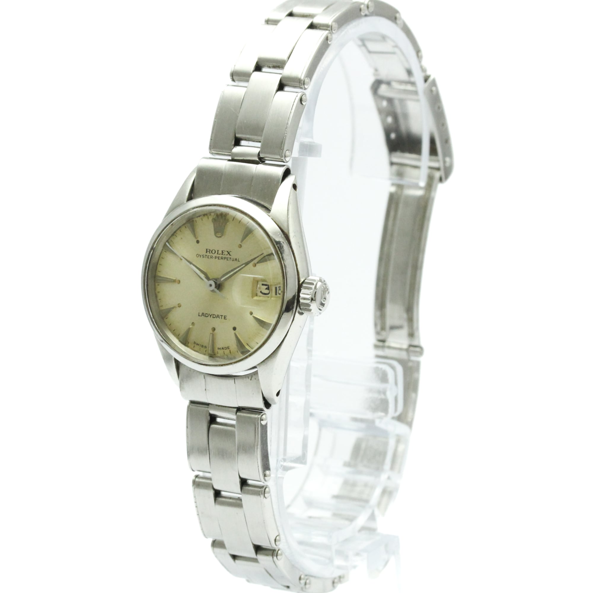 Rolex Oyster 6516 Silver Dial Stainless steel 25mm Watch