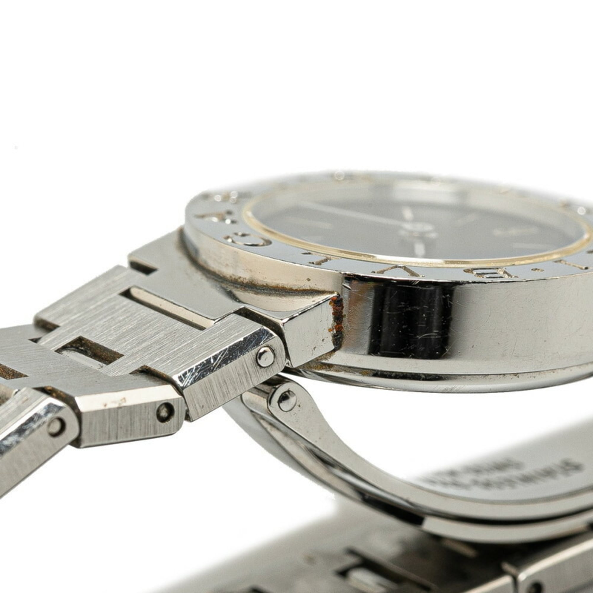 Montre BVLGARI BB23SS Quartz cadran Noir acier inoxydable, pour femme