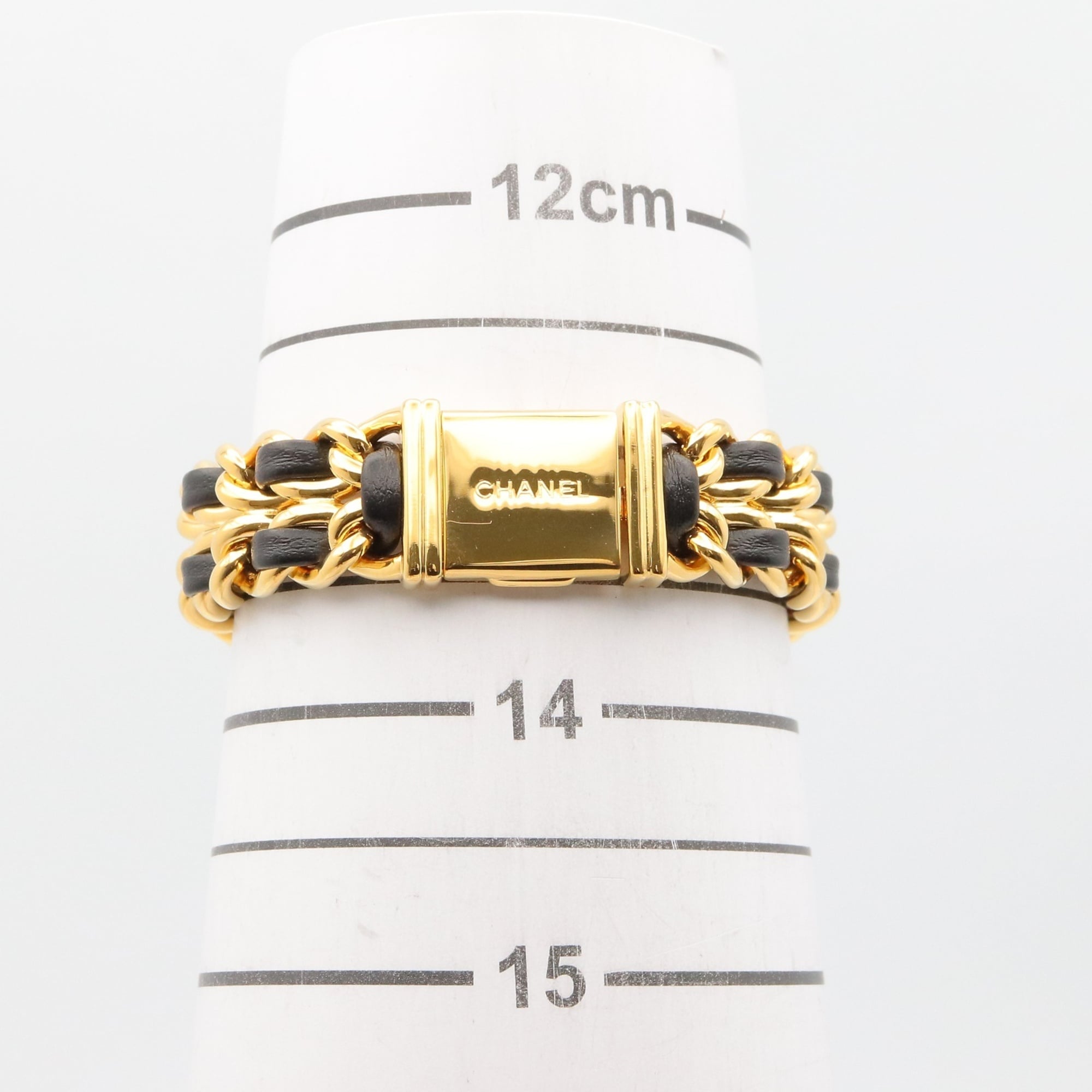 Chanel Premiere H0001 Black Dial Gold plated 20mm Watch