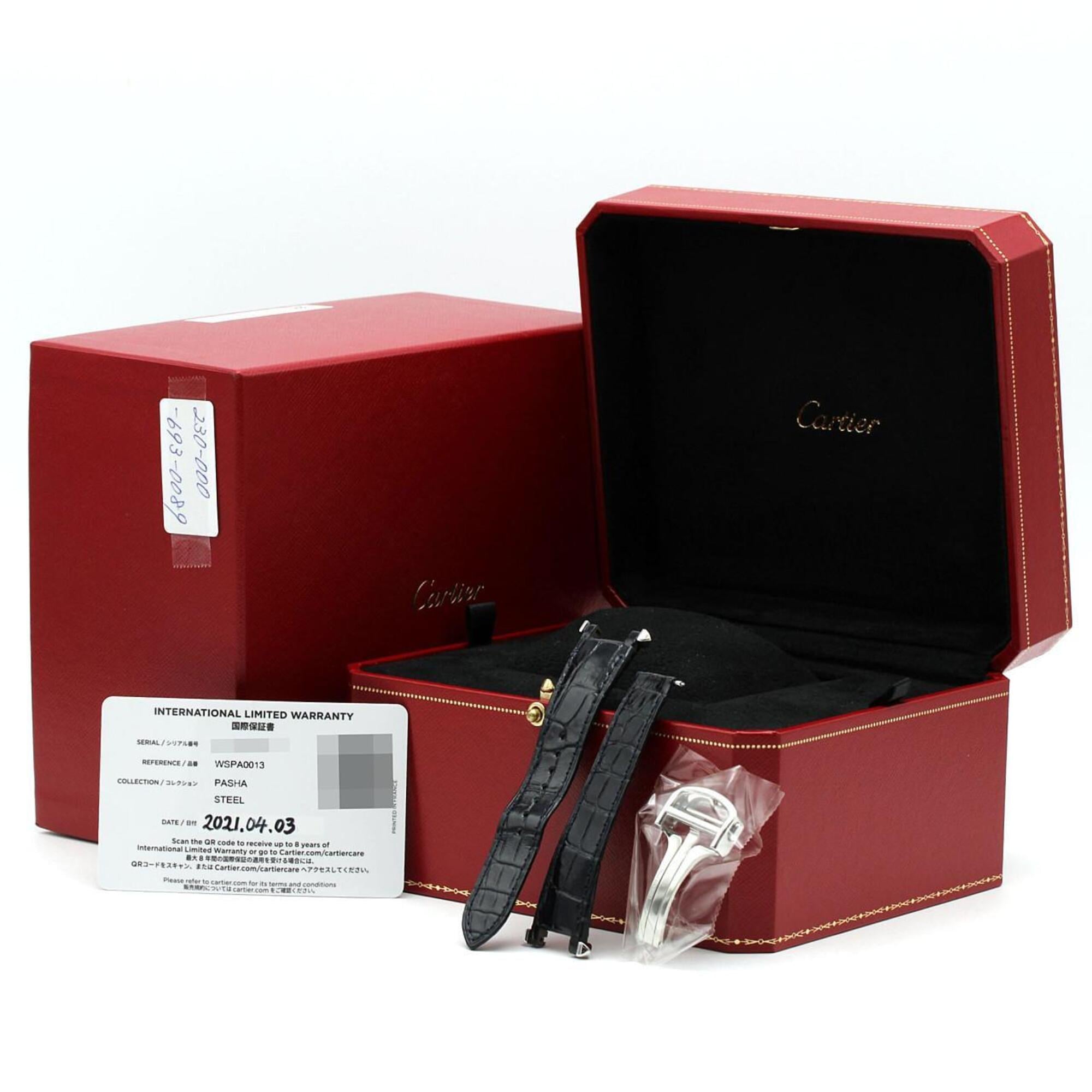 Cartier Pasha de WSPA0013 Silver Dial 35mm Watch