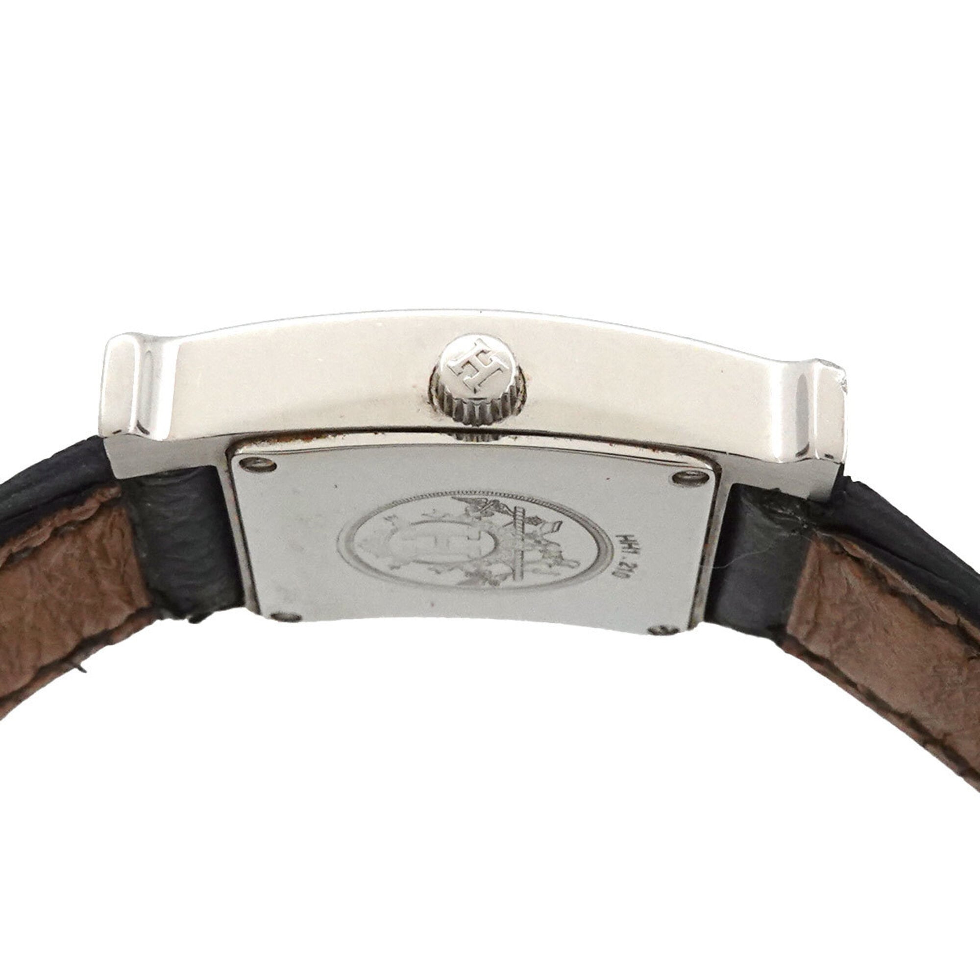 Hermes H- HH1 210 Wo Silver Black Quartz H