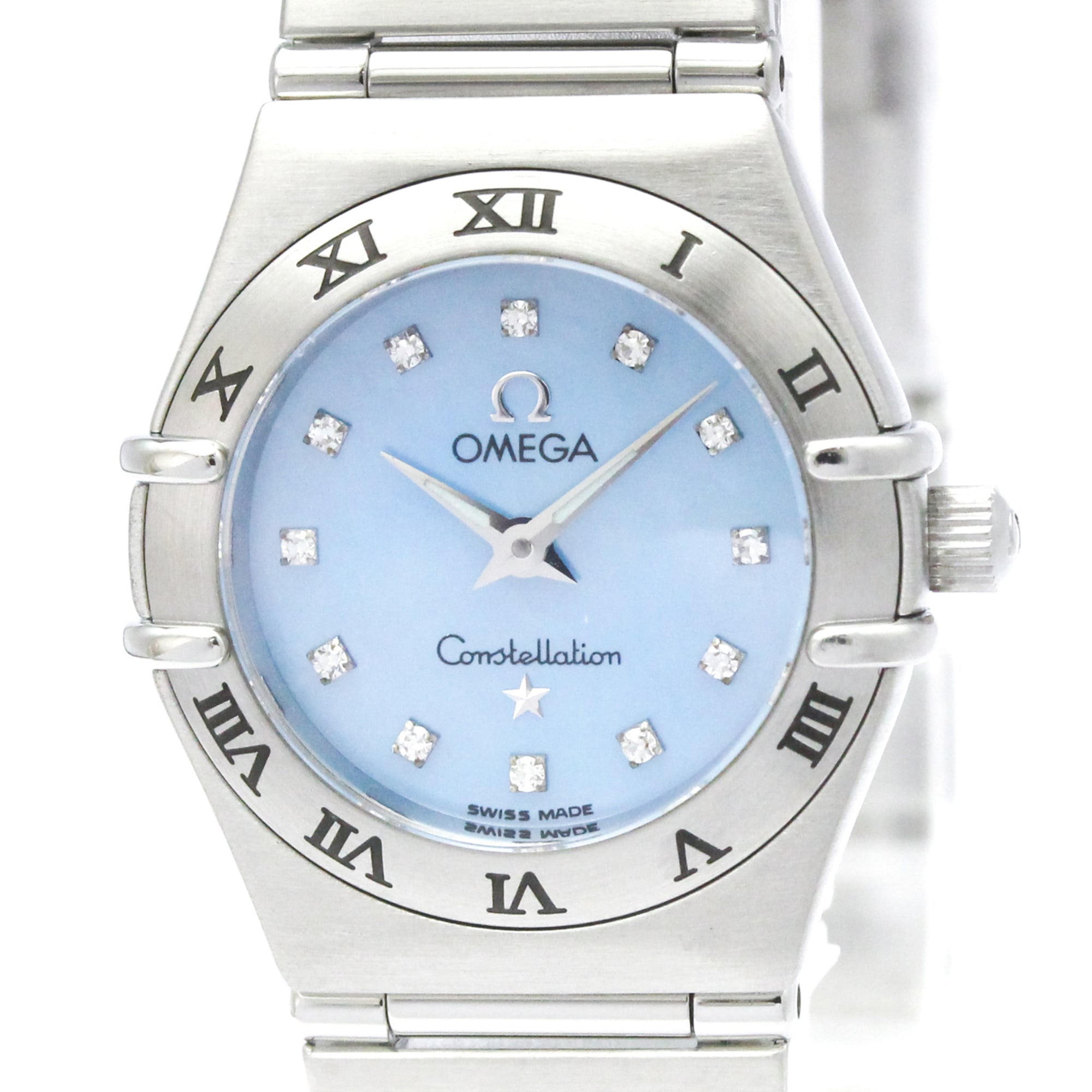 OMEGA Constellation Diamond MOP Quartz Ladies Watch 1562.85 Polished