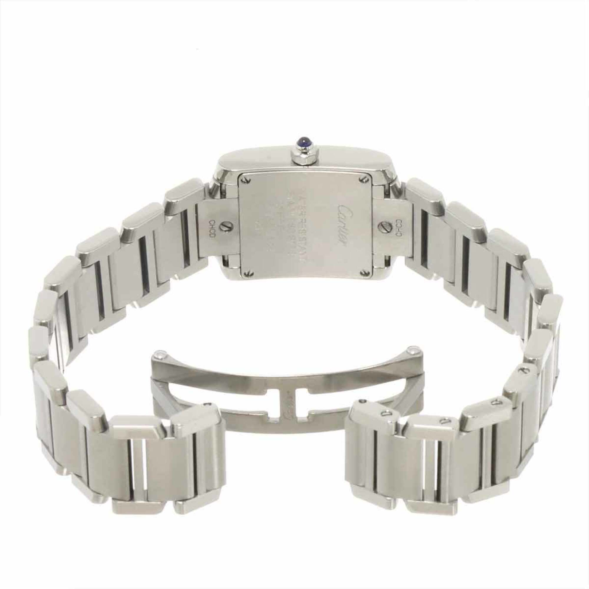 Cartier Tank Francaise SM W4TA0008 Ivory Dial 20mm Watch