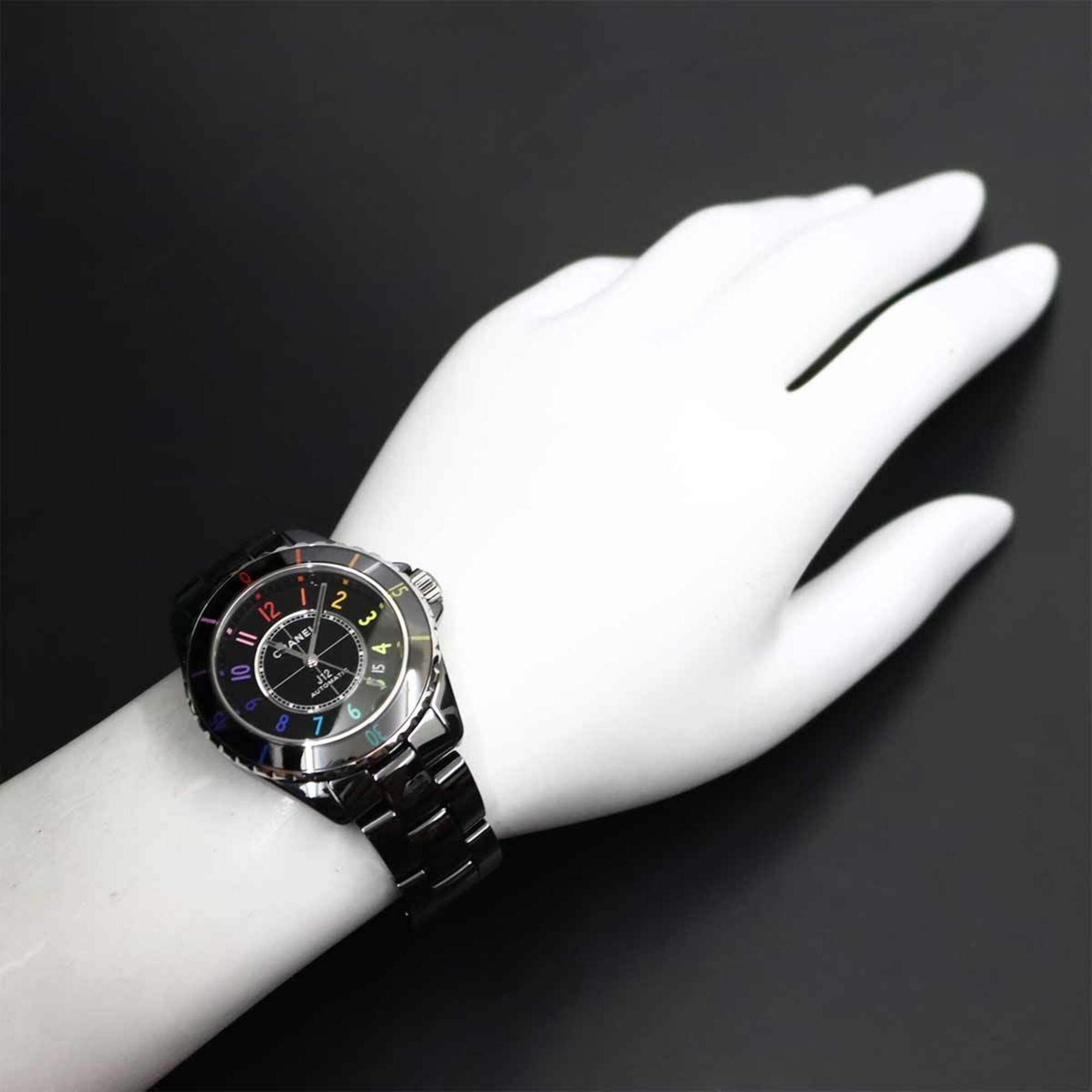 Chanel J12 Electro 38, Édition Limitée à 1 255 exemplaires dans le monde, H7122, Montre Pour Hommes, Date, céramique Noir, remontage Automatique.