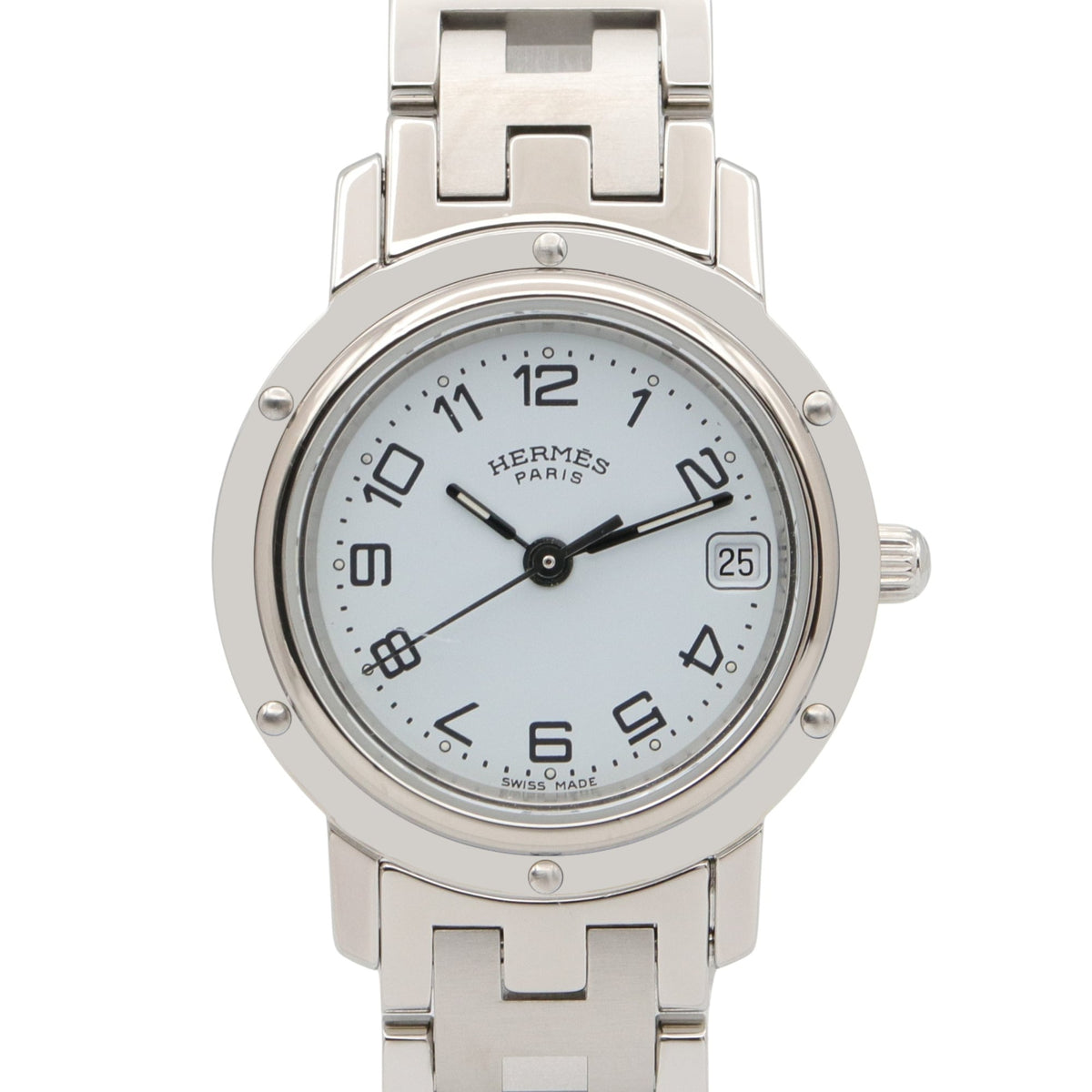 Hermes Clipper CL4.210 Weiß Zifferblatt 24 mm Uhr