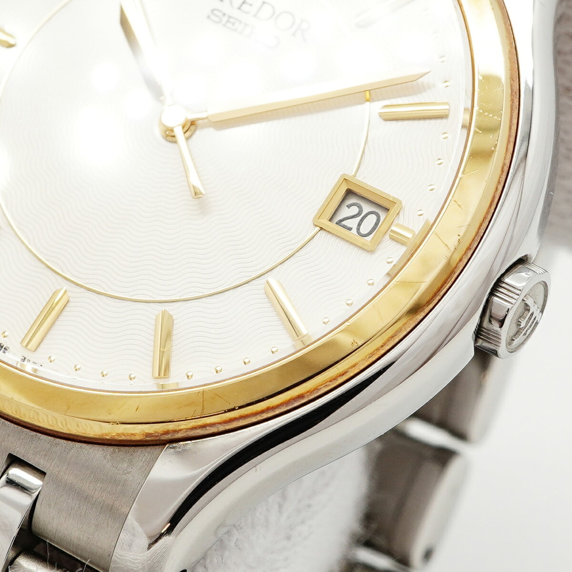 Seiko Credor GCAZ010 8J86-7A00 Silver Dial