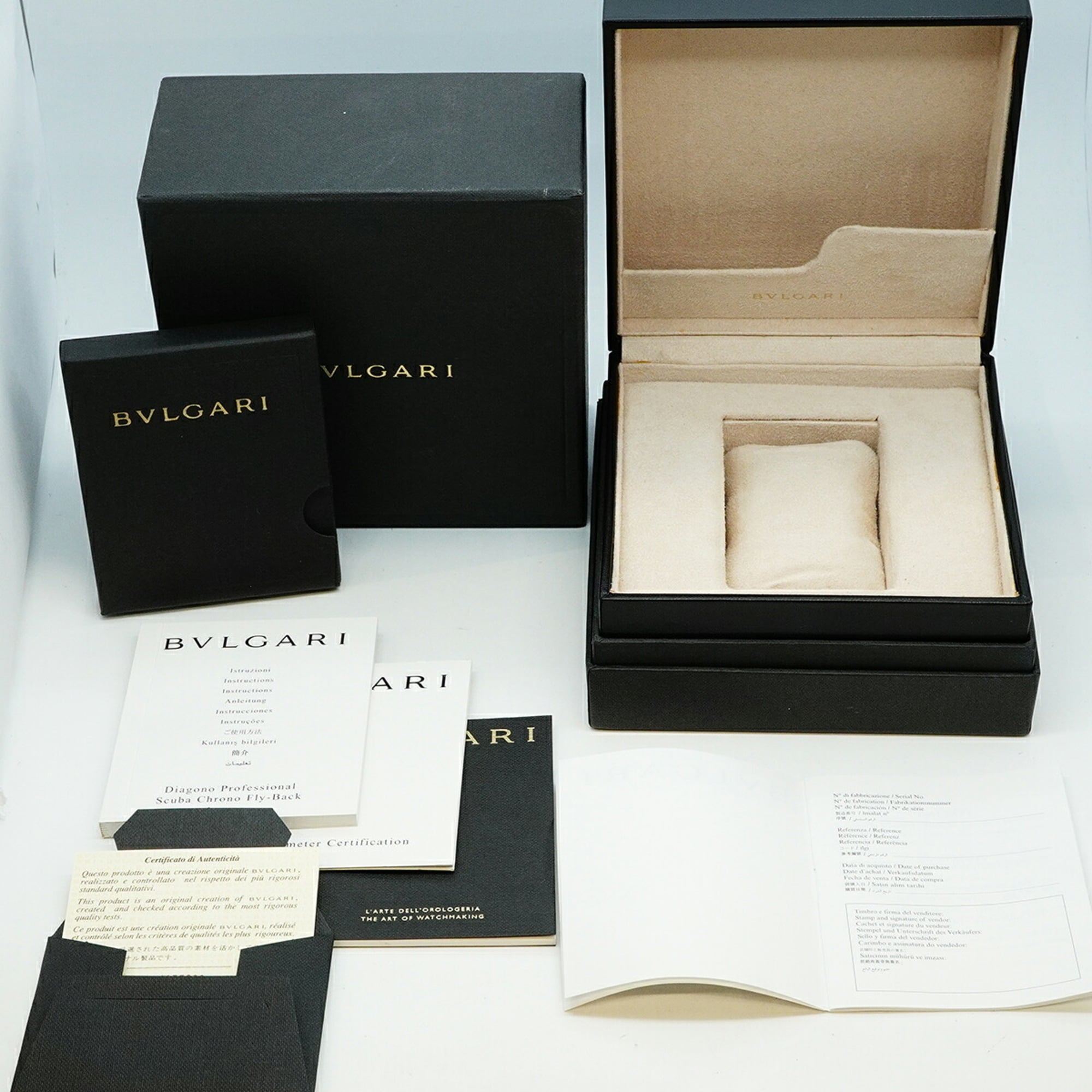 Bulgari Diagono SC40S Black Dial 40mm Watch