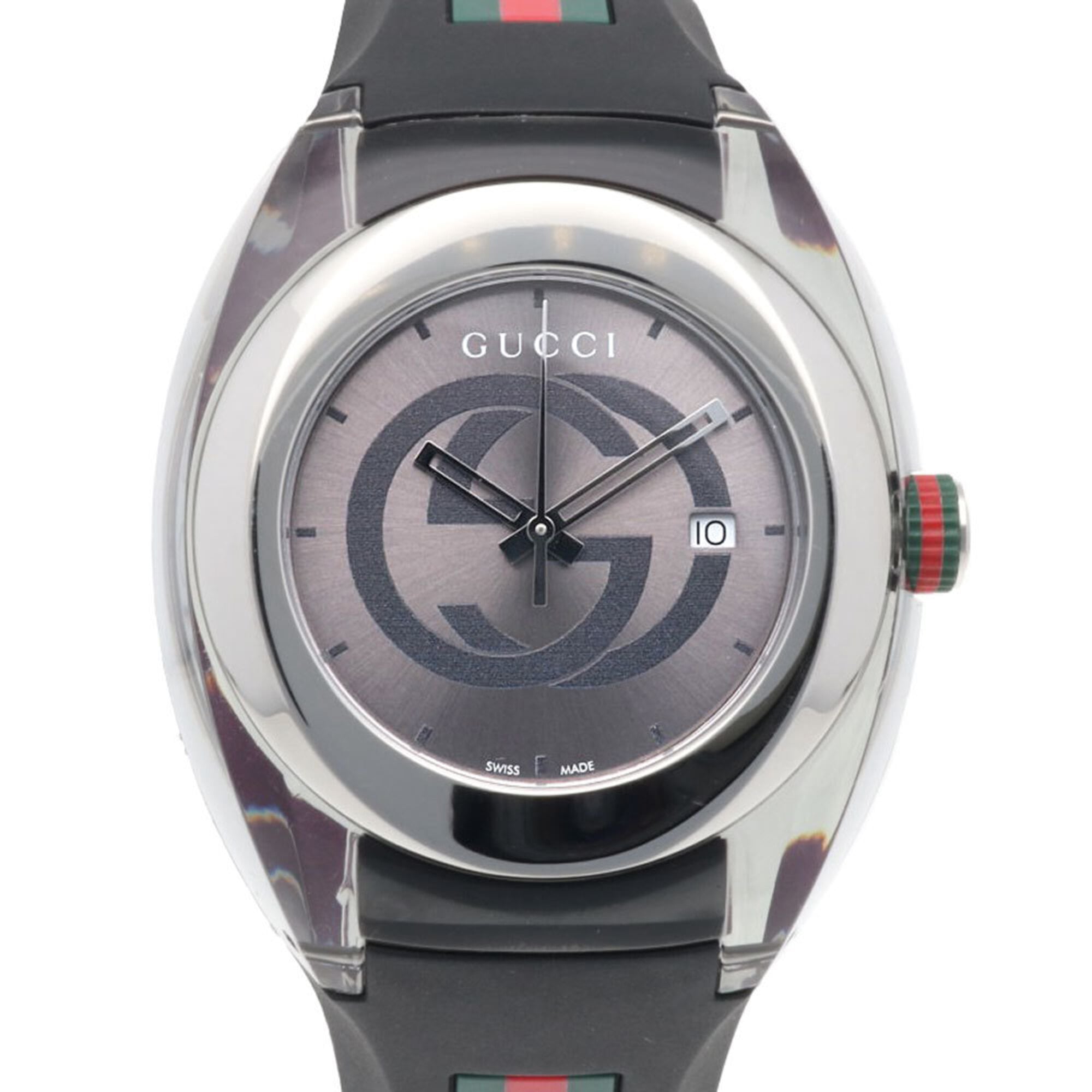 Gucci watch, stainless steel, quartz, men's, model YA137116 (137.1).