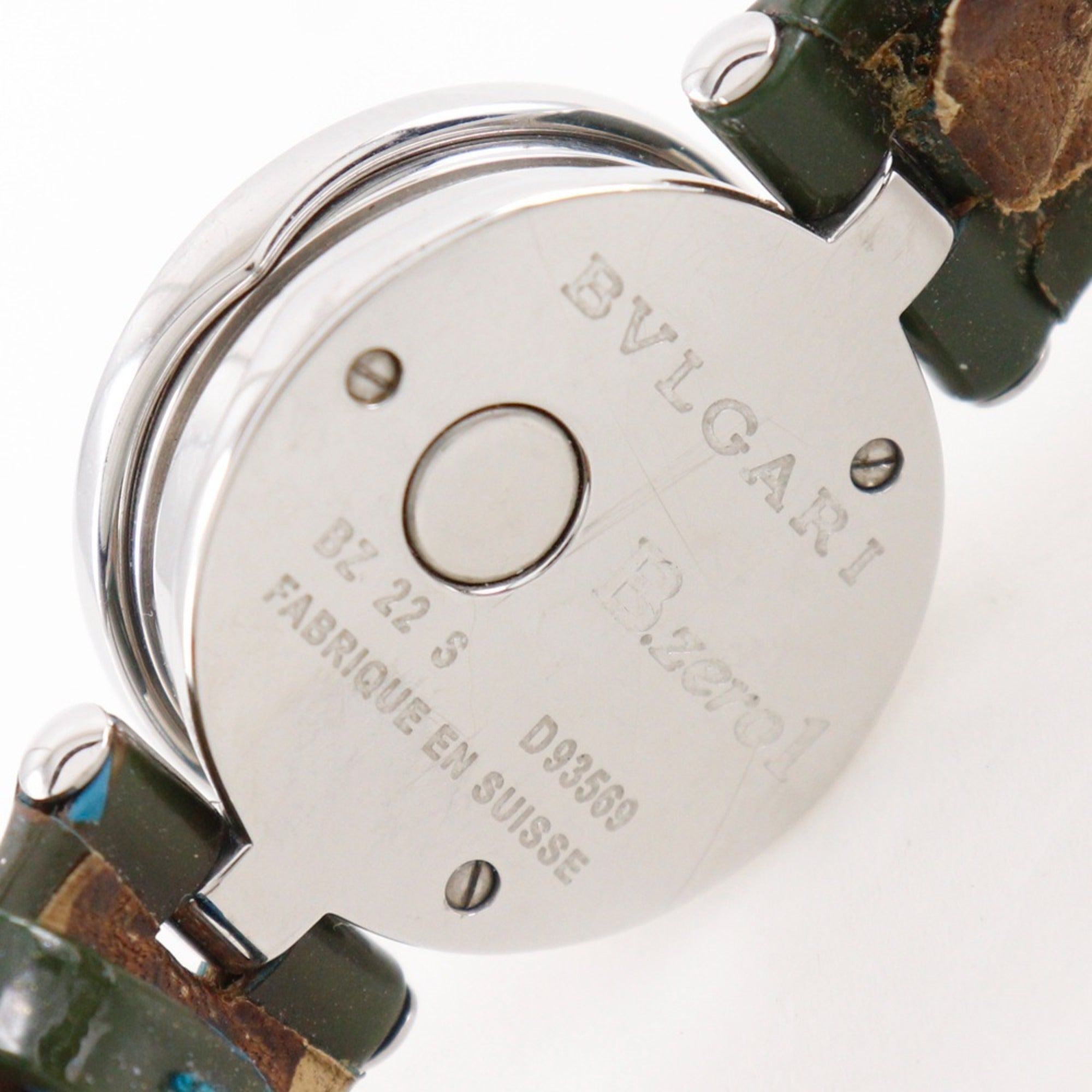 Bulgari BVLGARI Bzero1 Horloge BZ22S Roestvrij staal Kwarts Analoog Blauwe parelmoeren wijzerplaat Dames