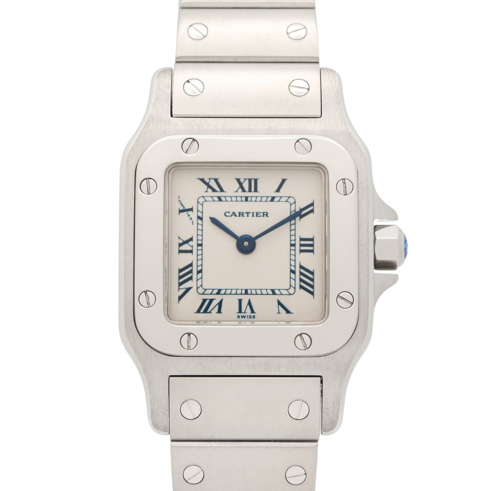 Cartier Santos Galbee SM W20017D6 Silber Zifferblatt 23 mm Uhr