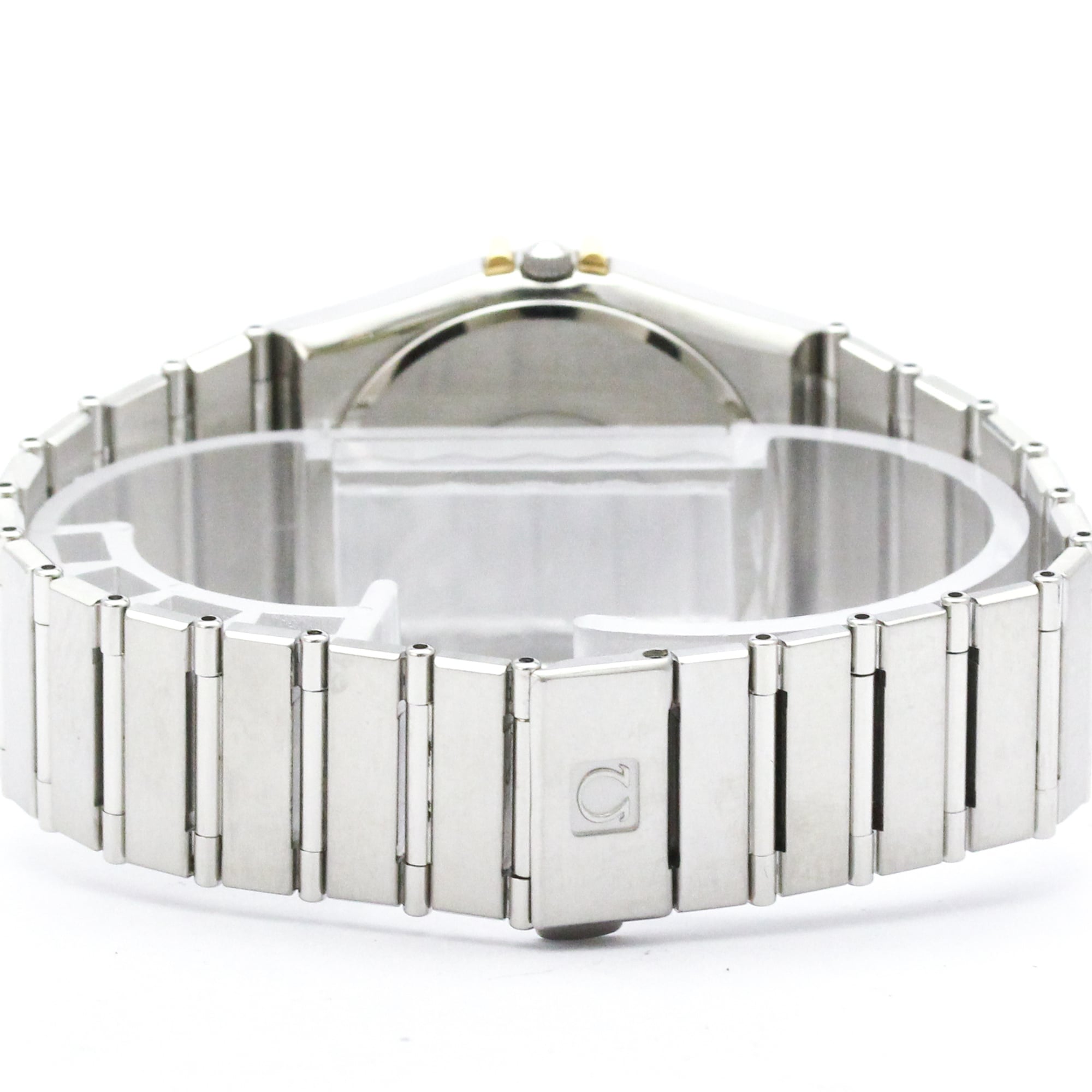 OMEGA Constellation Herrenuhr 18 Karat Gold Edelstahl Quarz 396.1080