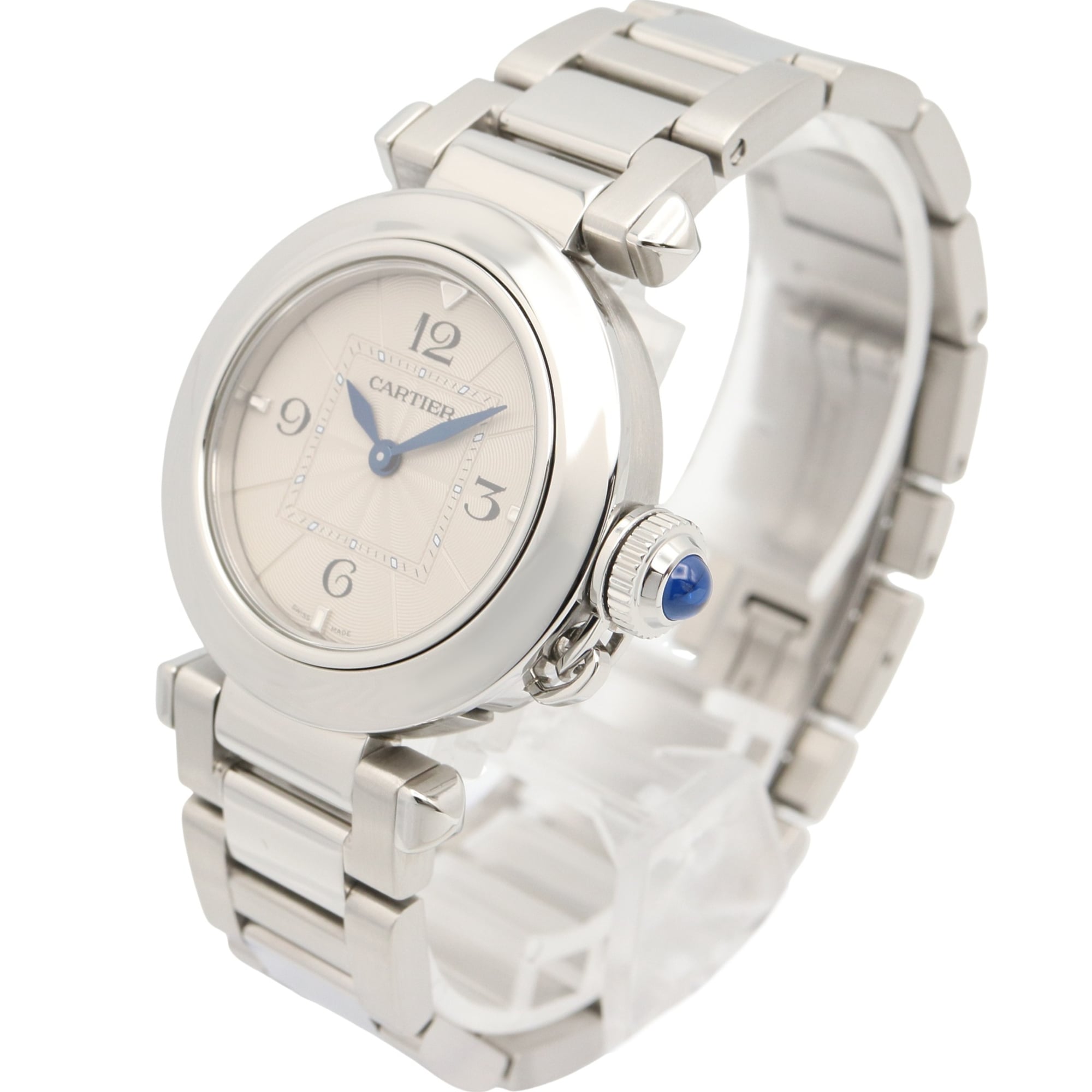 Cartier Pasha de WSPA0021 Silver Dial 30mm Watch