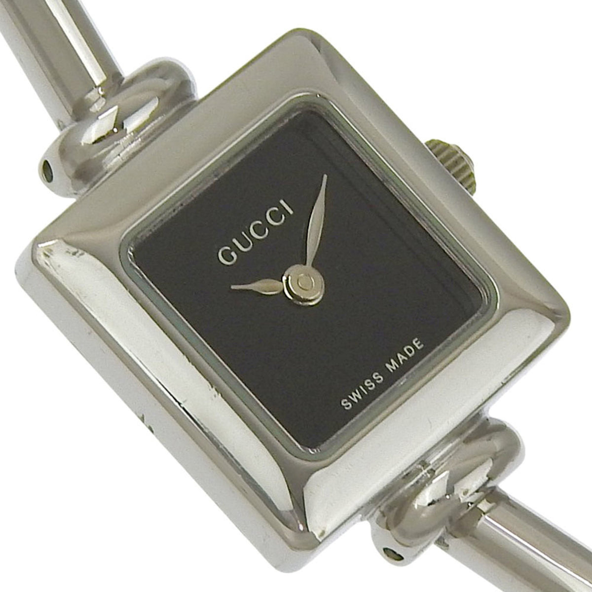 Gucci Women's 1900L Stainless Steel Quartz Analog Watch with Black Dial