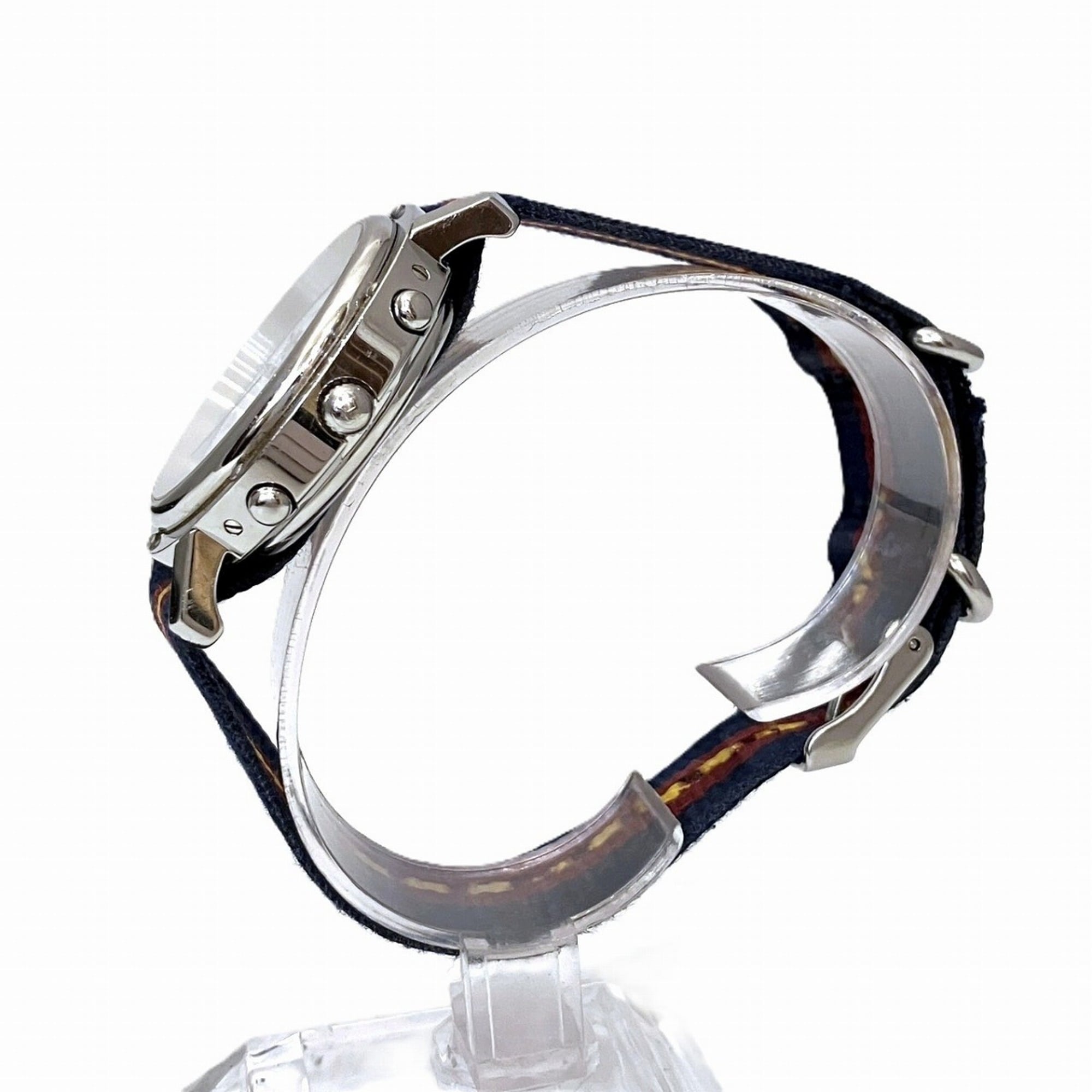Hermès Clipper Watch, 57.4g, Stainless Steel Quartz Movement, White Dial, CL1.910, Free Shipping