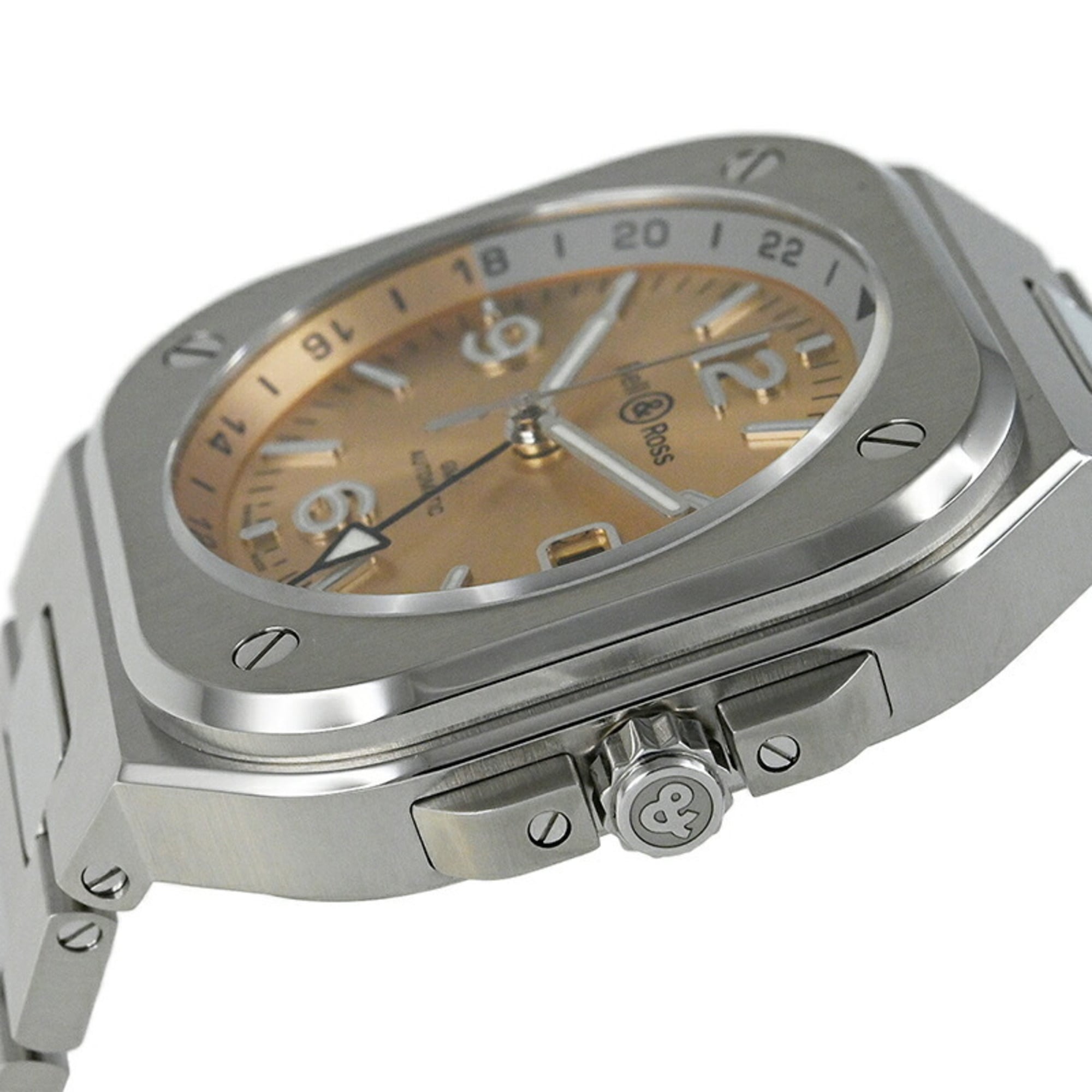 Bell & Ross BR 05 GMT Amber-horloge, Japanse gelimiteerde editie (99 stuks), BR05G-CH-ST SST