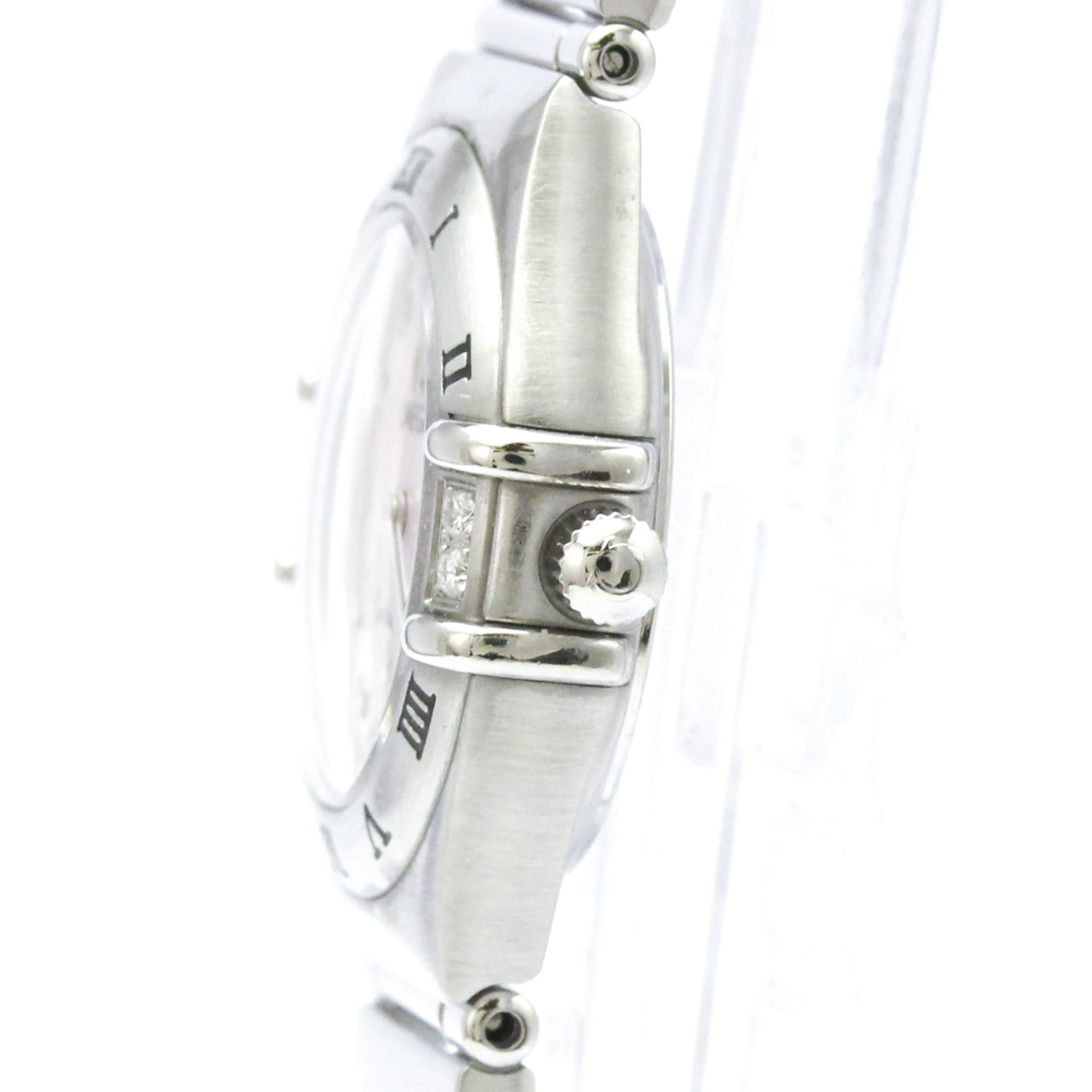 OMEGA Constellation Diamond MOP Dial Ladies Quartz Steel Watch 1567.66 Polished