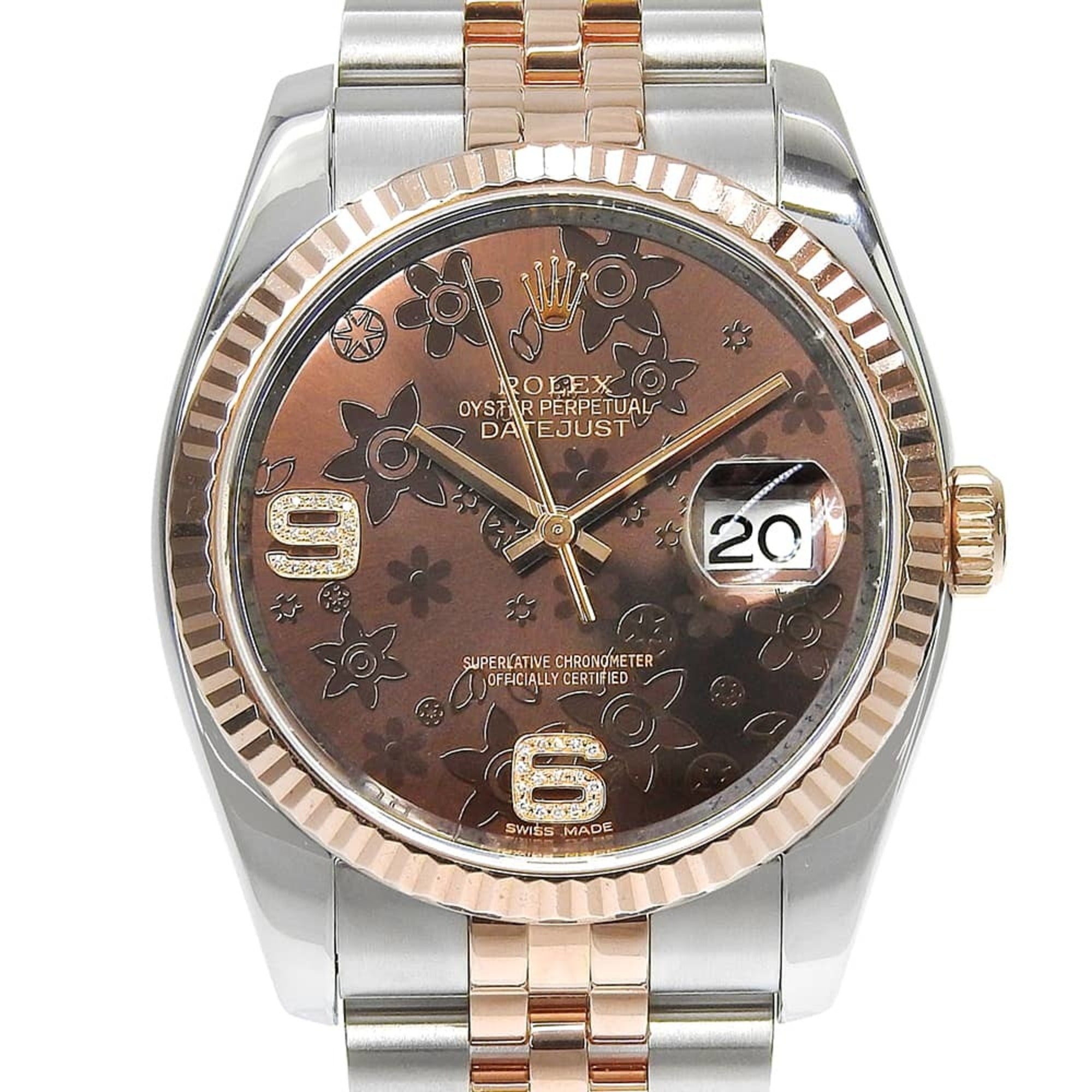 Montre Rolex Datejust 36 mm, cadran « chocolat » Brun