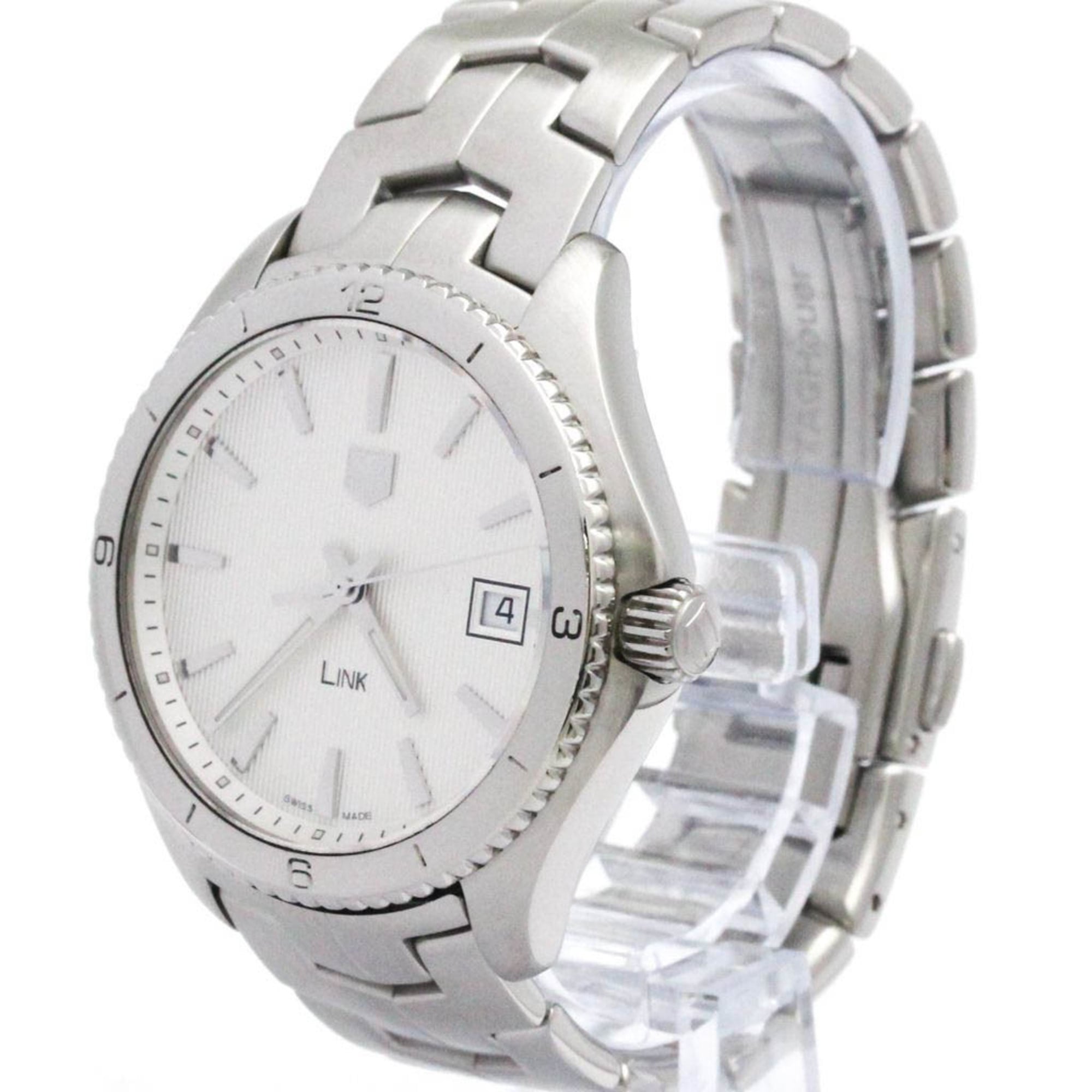 TAG HEUER Link Stainless Steel Quartz Mens Watch WAT1111 Polished