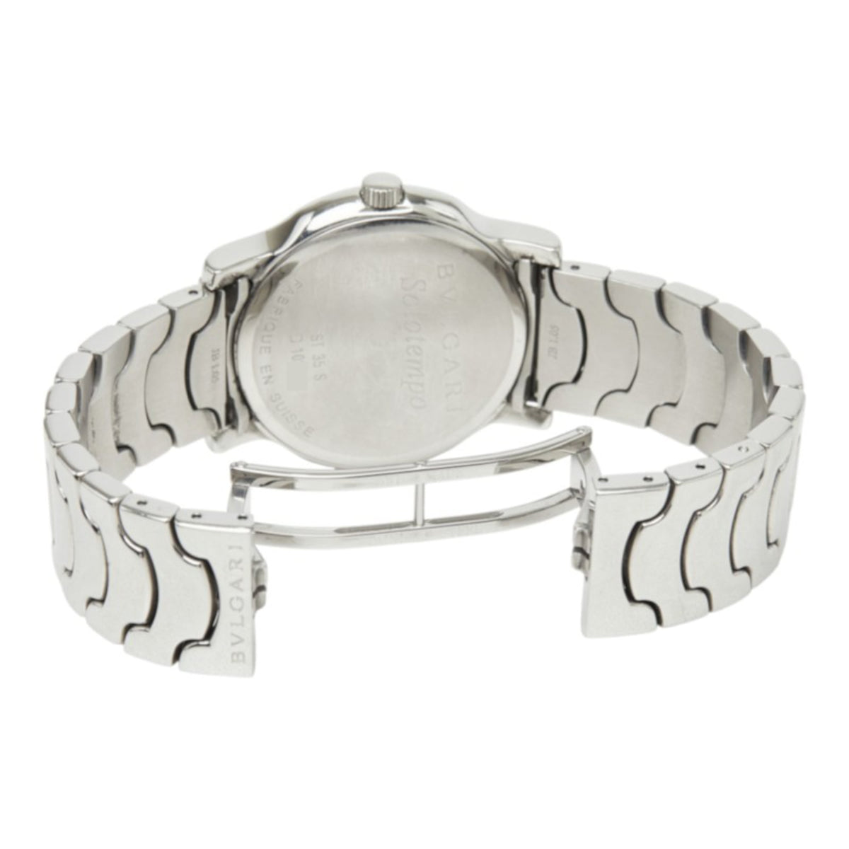 Bulgari Solotempo ST35S, graues Zifferblatt, 35 mm Uhr
