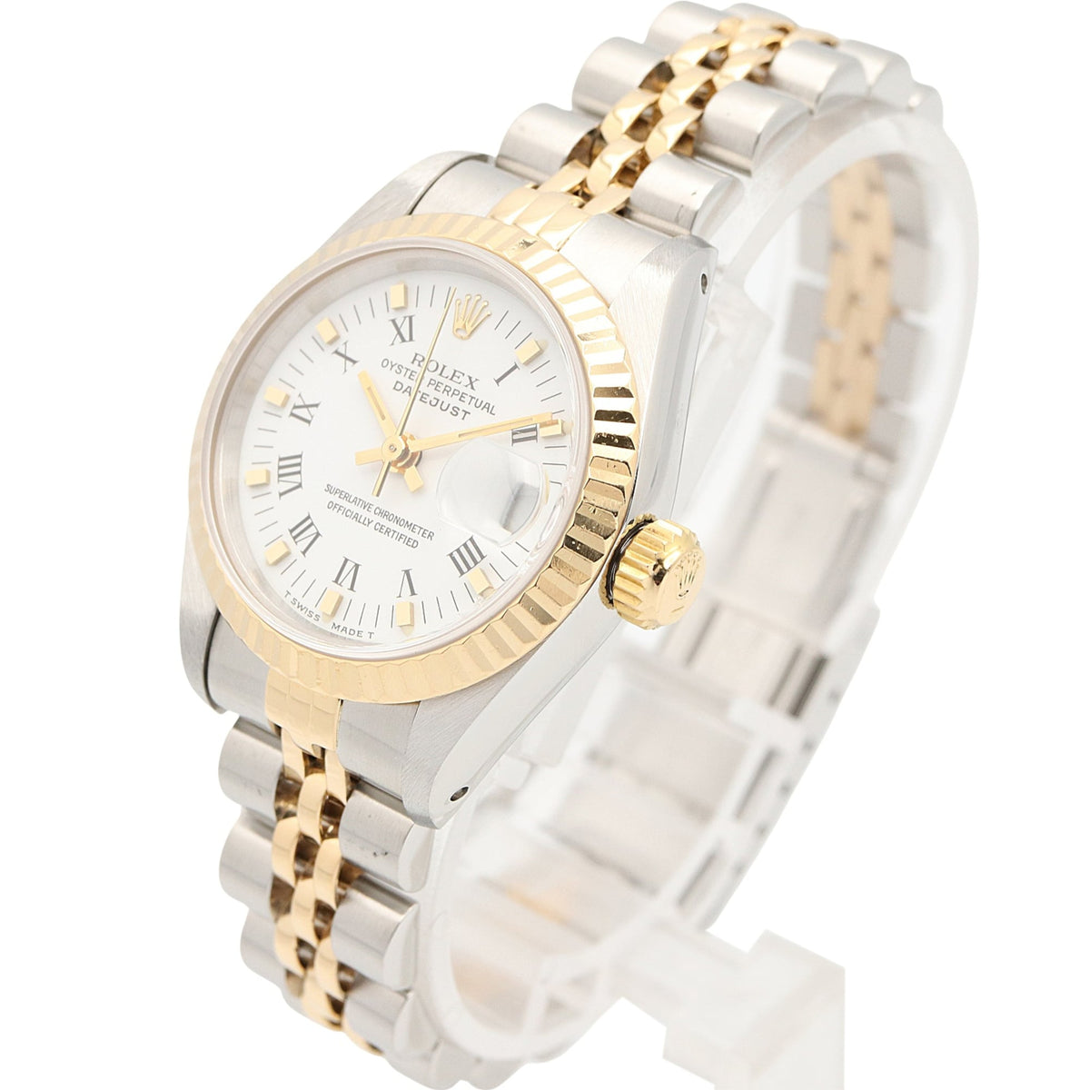Rolex Datejust S-series 18K ( 69173 White Dial 26mm Watch