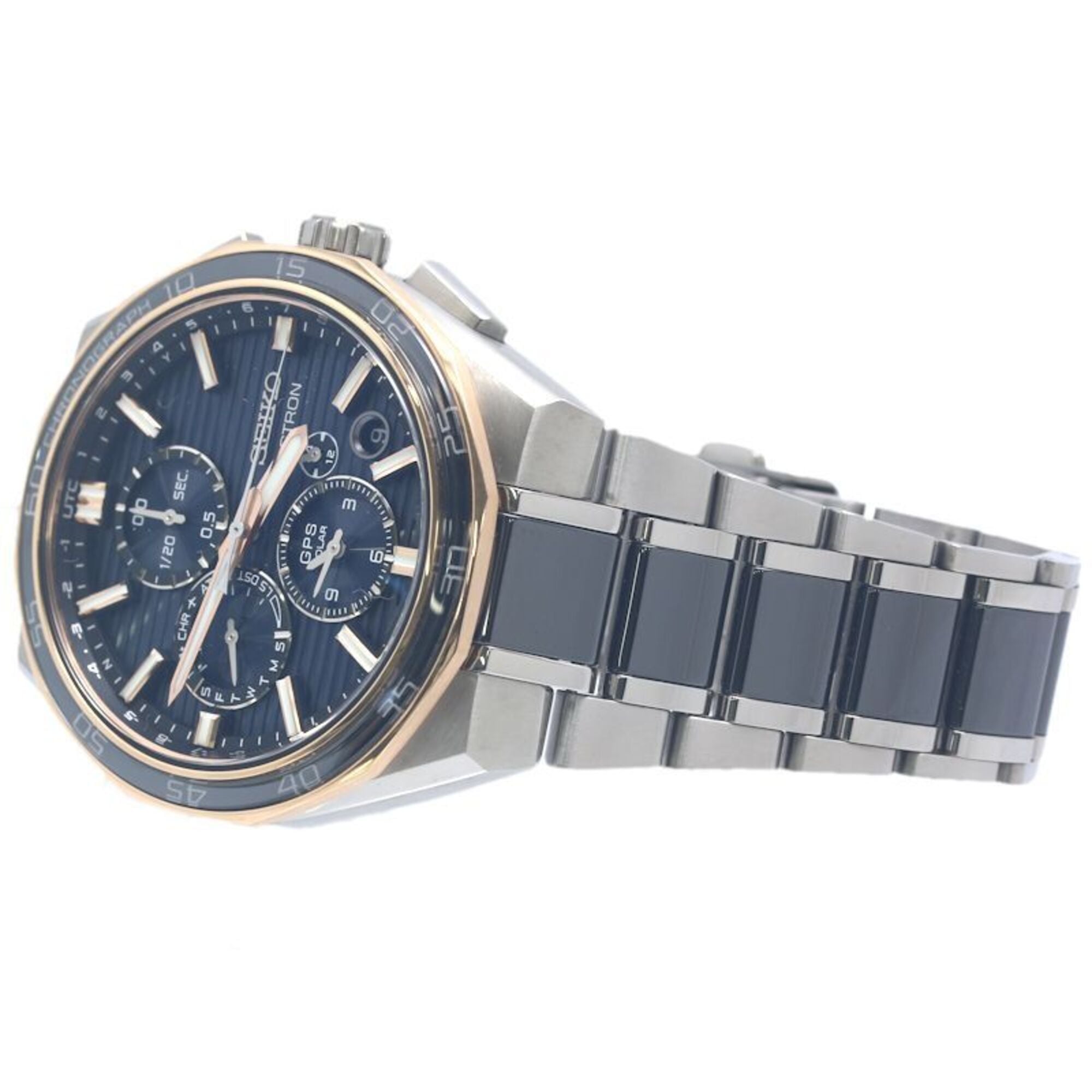 SEIKO Astron Nextar 2025 Limited Edition SBXC180 5X83-0AR0-1 GPS-horloge met zonne-energie en radiogestuurde tijdsaansturing voor heren, titanium x keramiek, 40322
