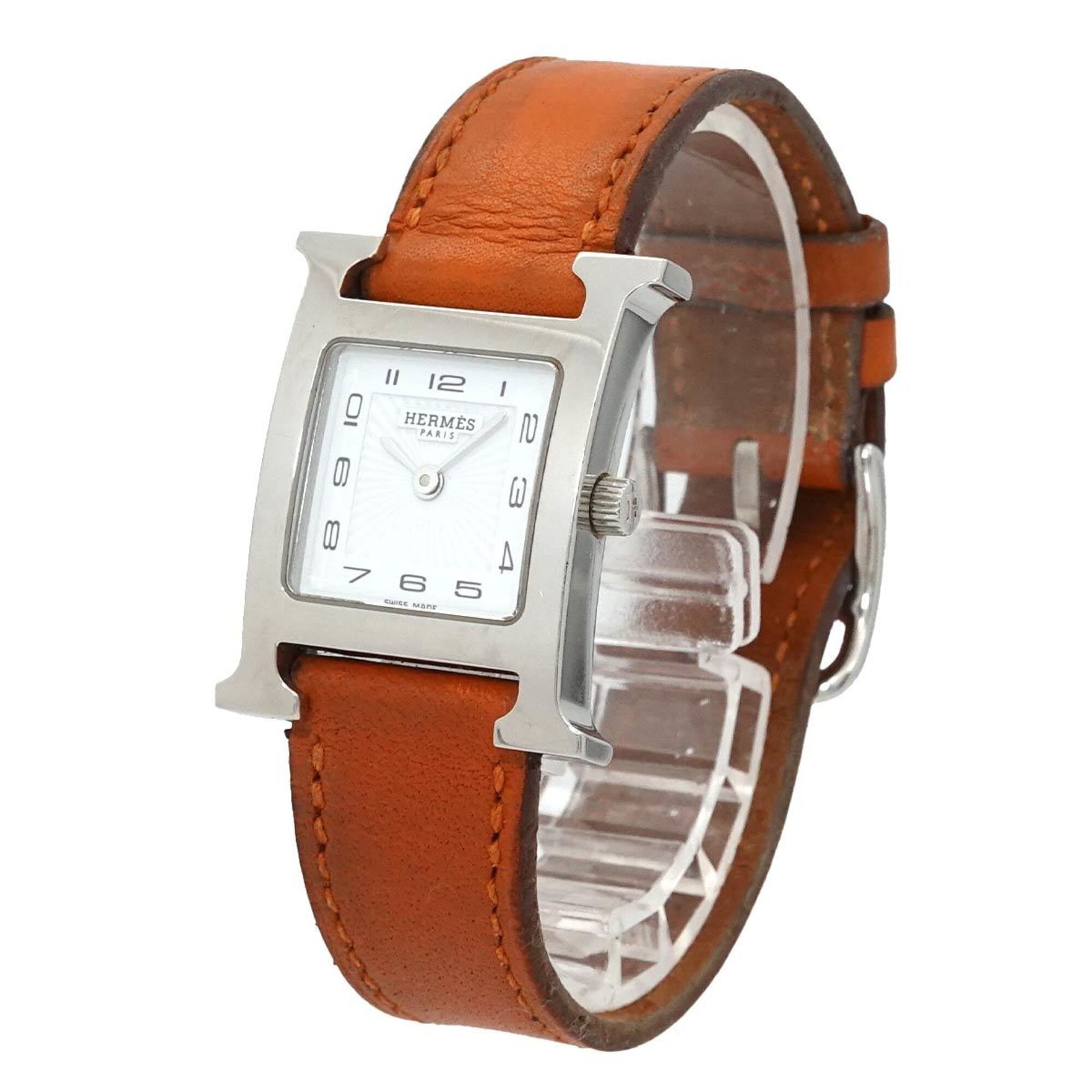 Hermes H- White Dial 21mm Watch