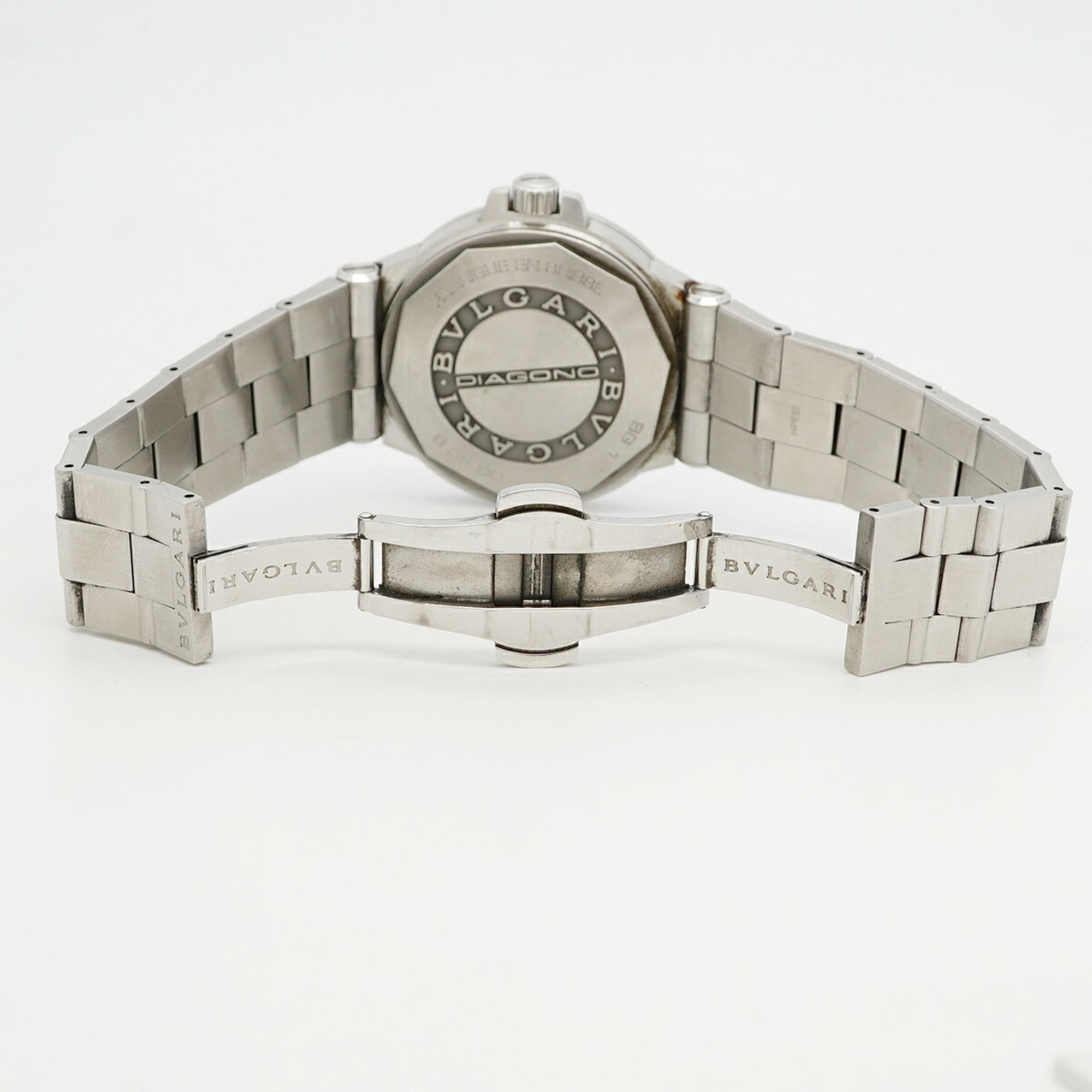 Bvlgari Diagono DG40S Silver Dial Stainless steel 40mm Watch