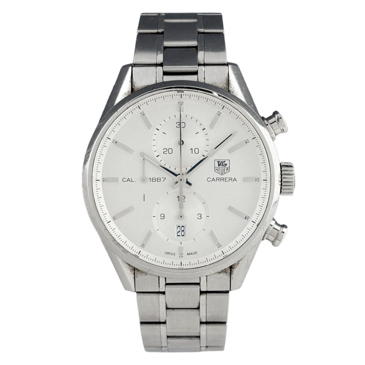 TAG Heuer Carrera Caliber CAR2111 horloge met zilveren wijzerplaat, 41 mm