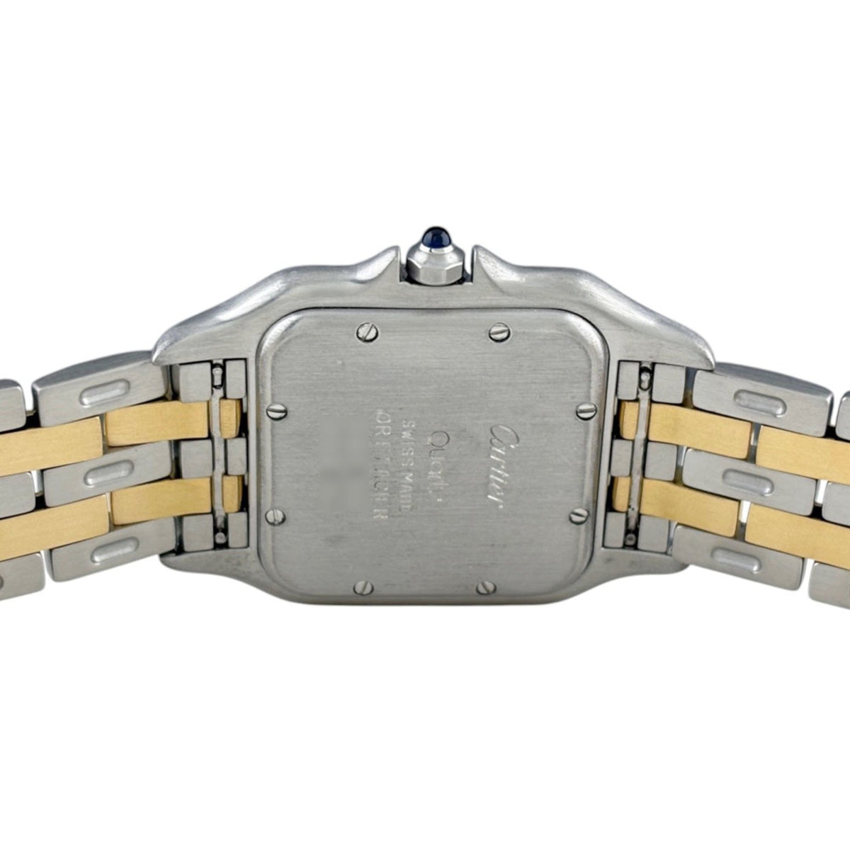 Cartier Panthère MM 2-rijig W25028B6 horloge met beige wijzerplaat, 26 mm