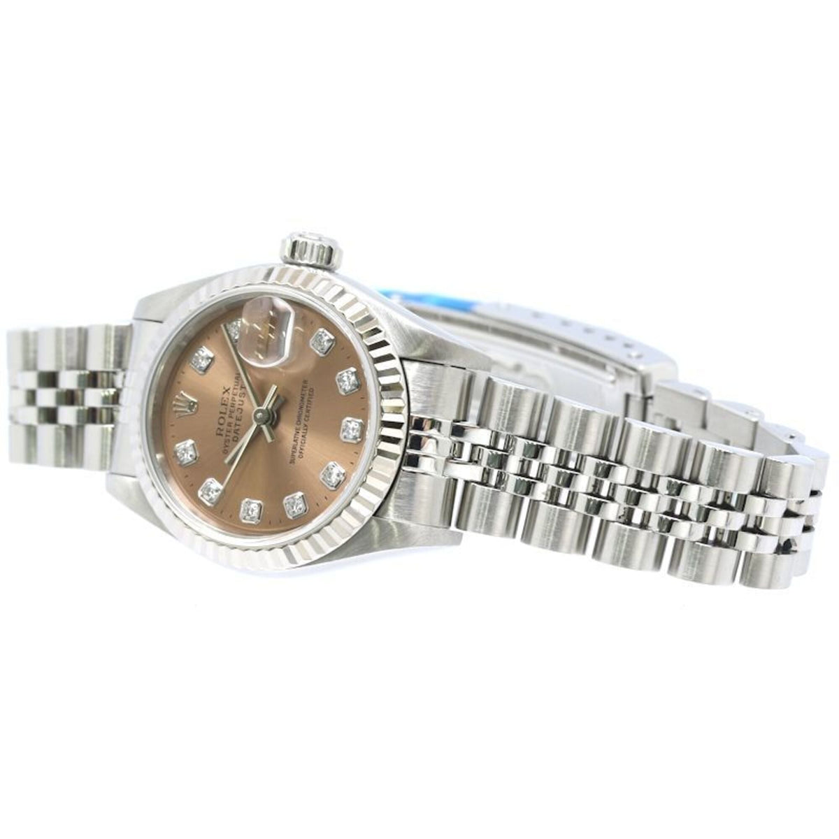 Rolex Datejust 10P Diamond 69174G Rosa Zifferblatt 26 mm Uhr