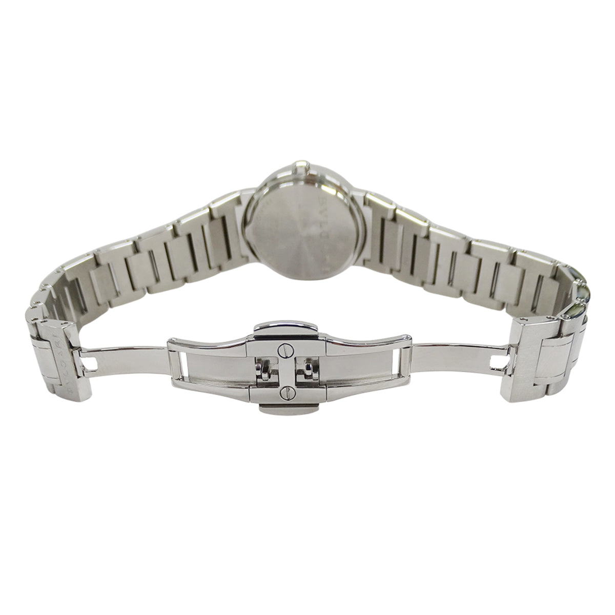 Bvlgari Bulgari BVLGARI BB26SS horloge met witte wijzerplaat, 26 mm