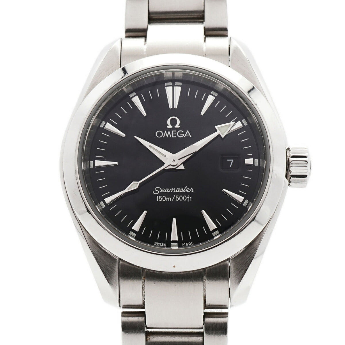 Omega Seamaster Aqua Terra 2577.5 horloge met zwarte wijzerplaat, 29 mm