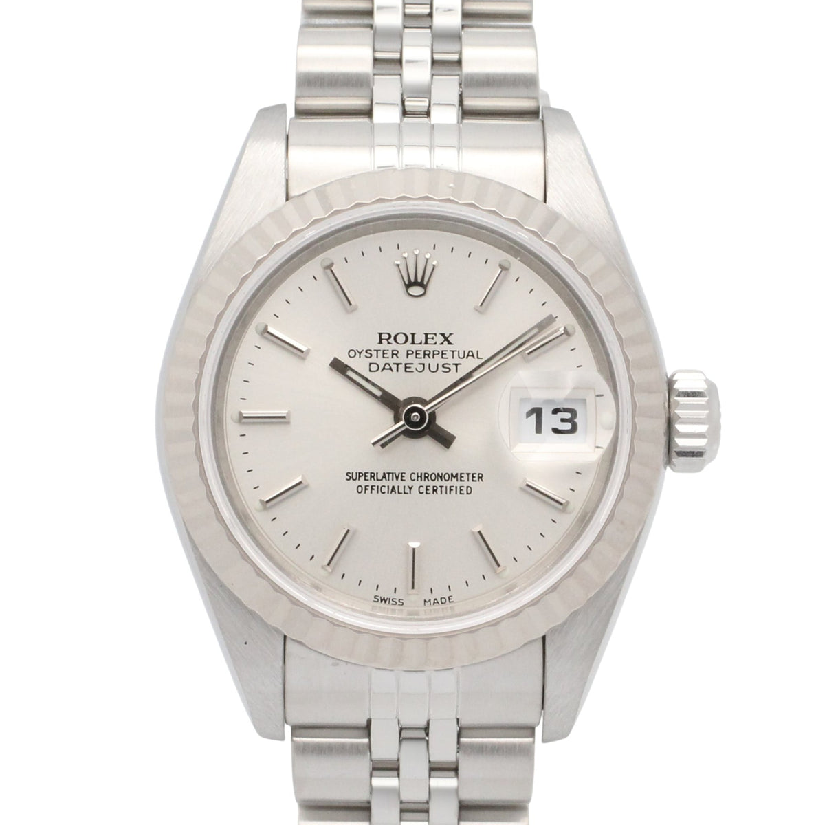 Rolex Datejust P-series 18K 79174 Silver Dial 26mm Watch