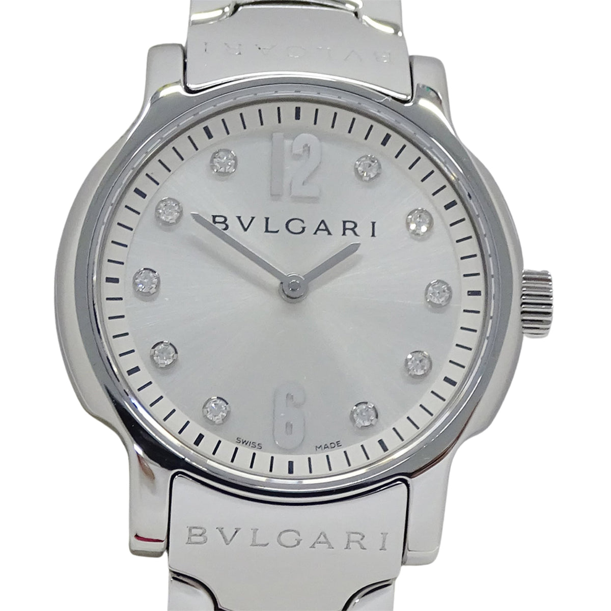 Bulgari Solo Tempo ST29S Silber Zifferblatt 29 mm Uhr