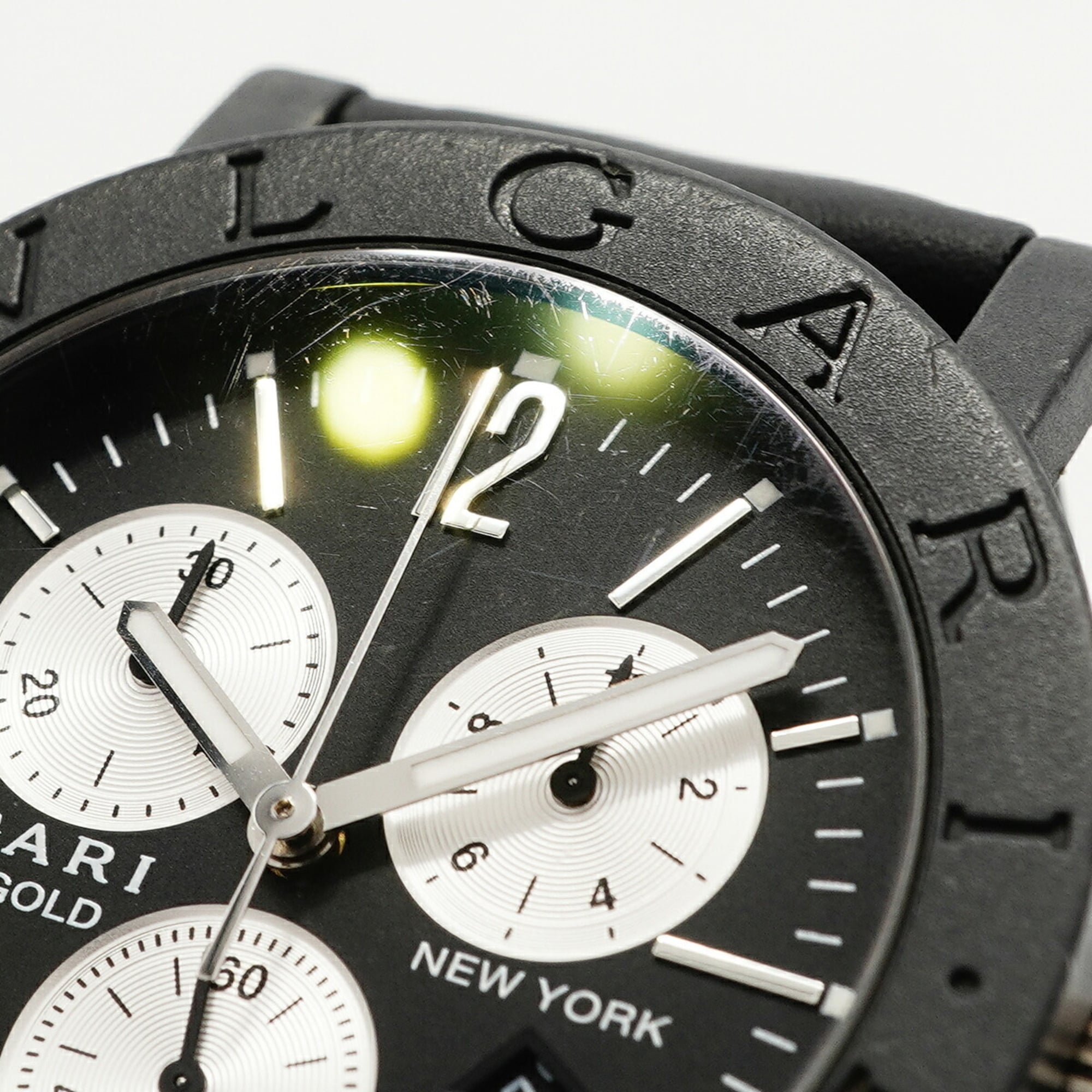 Bulgari Carbon BB38CLCH Black Dial 38mm Watch