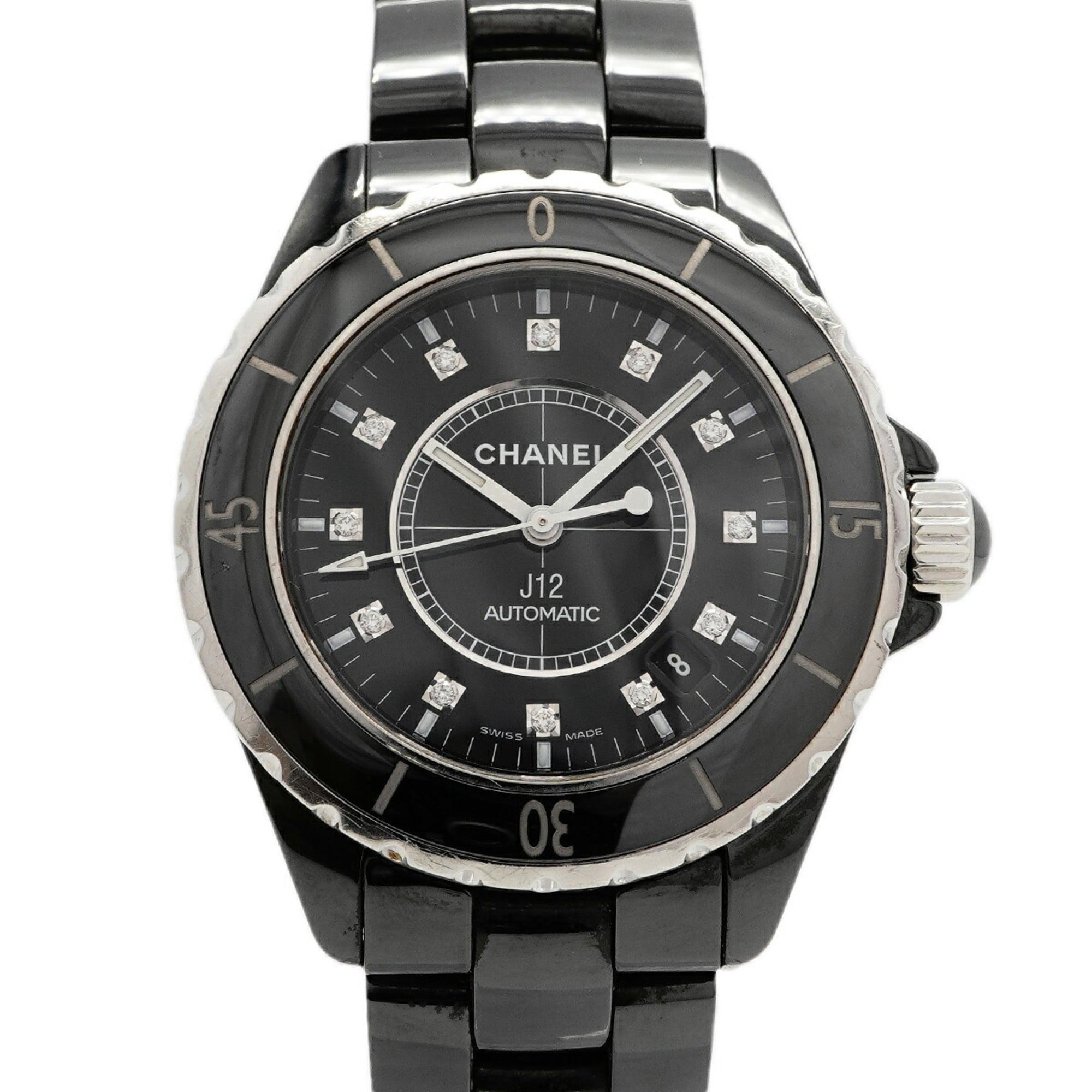 Chanel J12 H1626 Black Dial 38mm Watch