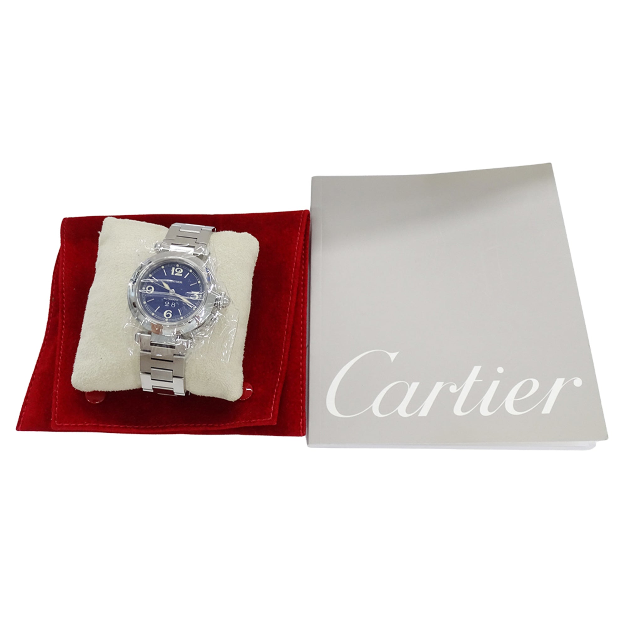Cartier Pasha W31047M7 Blue Dial 35mm Watch