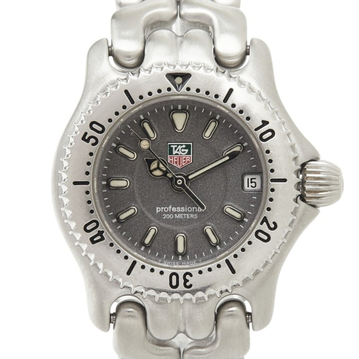 TAG Heuer Professional Cell WG1413-0 horloge met grijze wijzerplaat, 24 mm