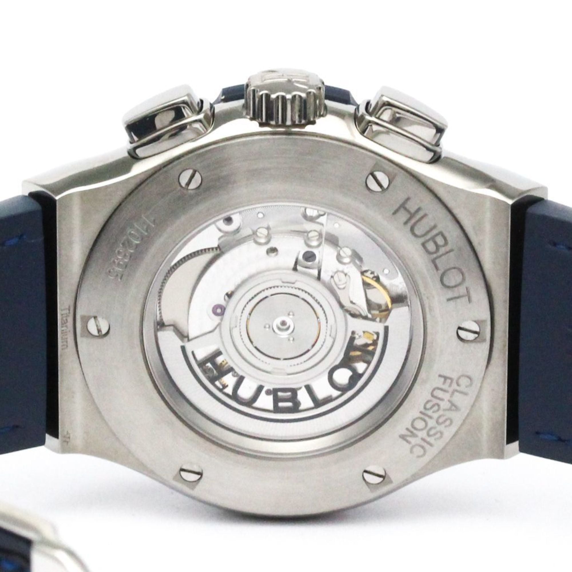 HUBLOT Classic Fusion Herrenuhr aus Titan, blau, 521.NX.7170.LR