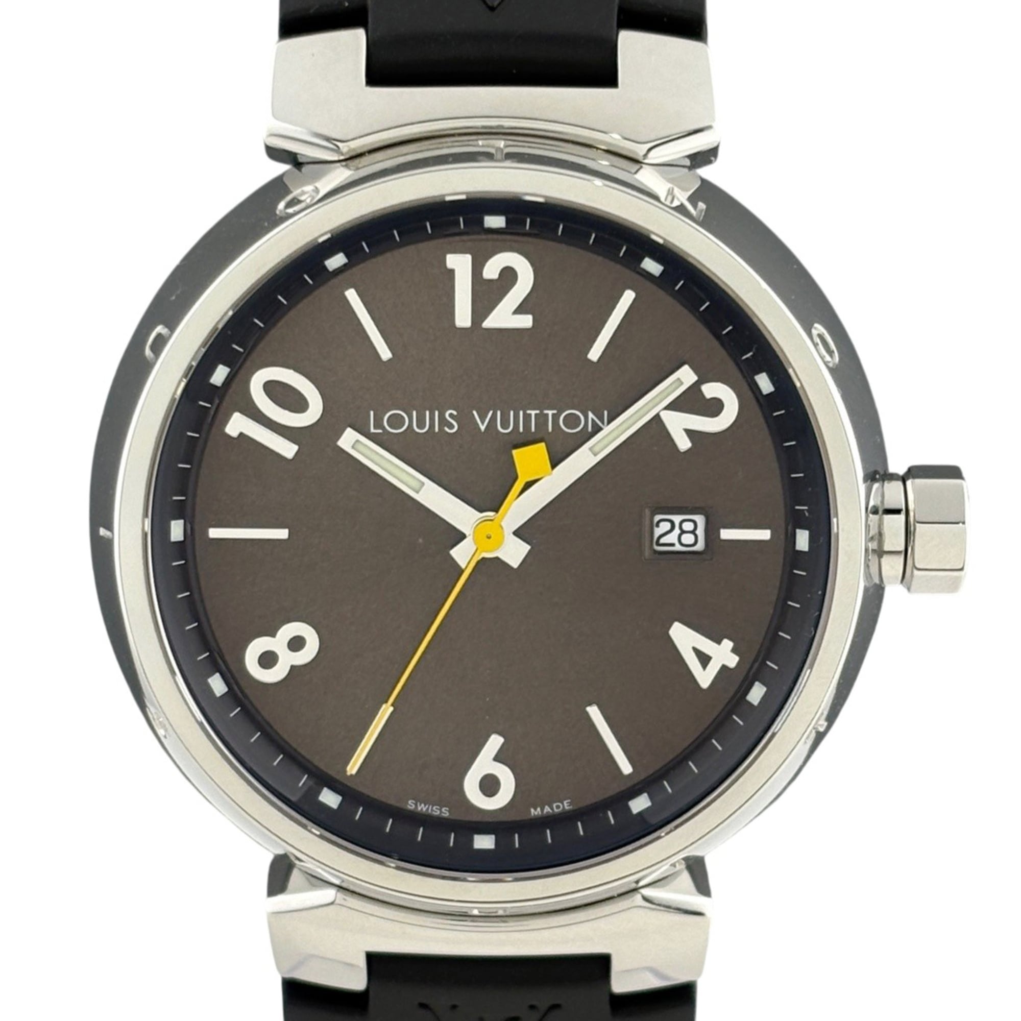 Louis Vuitton Tambour Q1111 Braun Zifferblatt 39mm Uhr