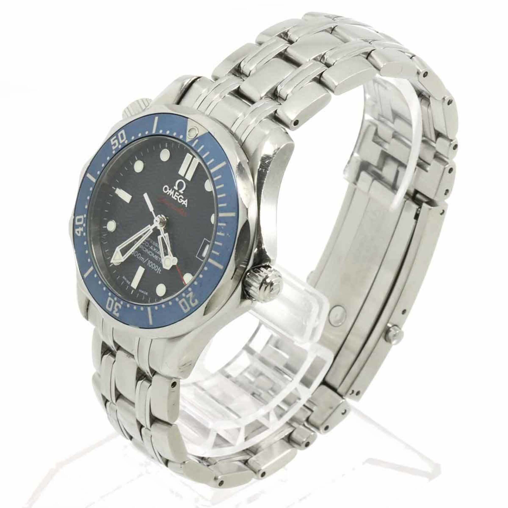 Omega Seamaster 300 Professional Co-Axial 2222 80 Boys' Watch, Date, Blue, Automatic Winding