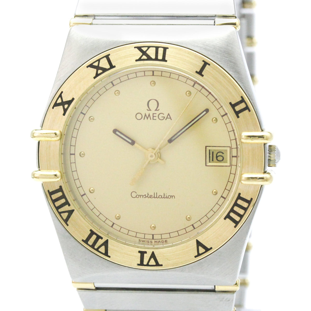 Omega Constellation 396.1070 horloge met gouden wijzerplaat, 33 mm
