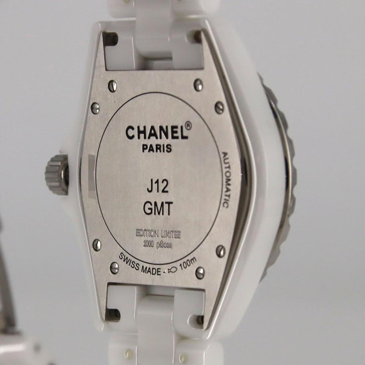 Chanel J12 42 mm GMT Keramik H2126 Weiß Zifferblatt 42 mm Uhr