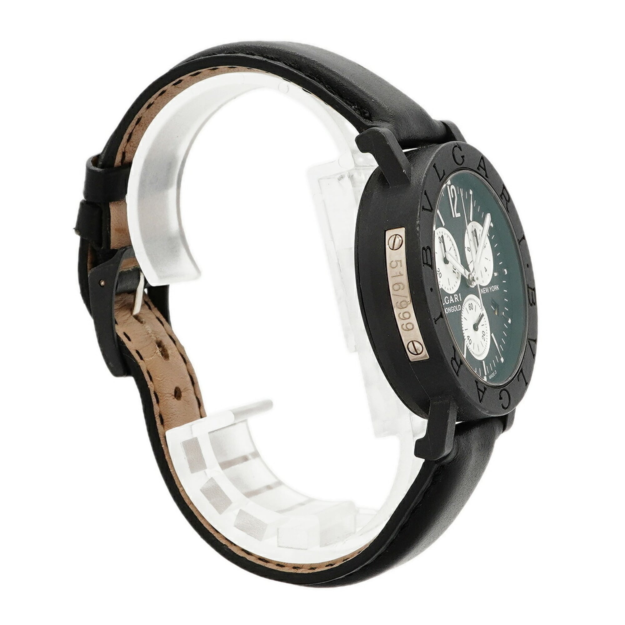Bulgari Carbon BB38CLCH Black Dial 38mm Watch