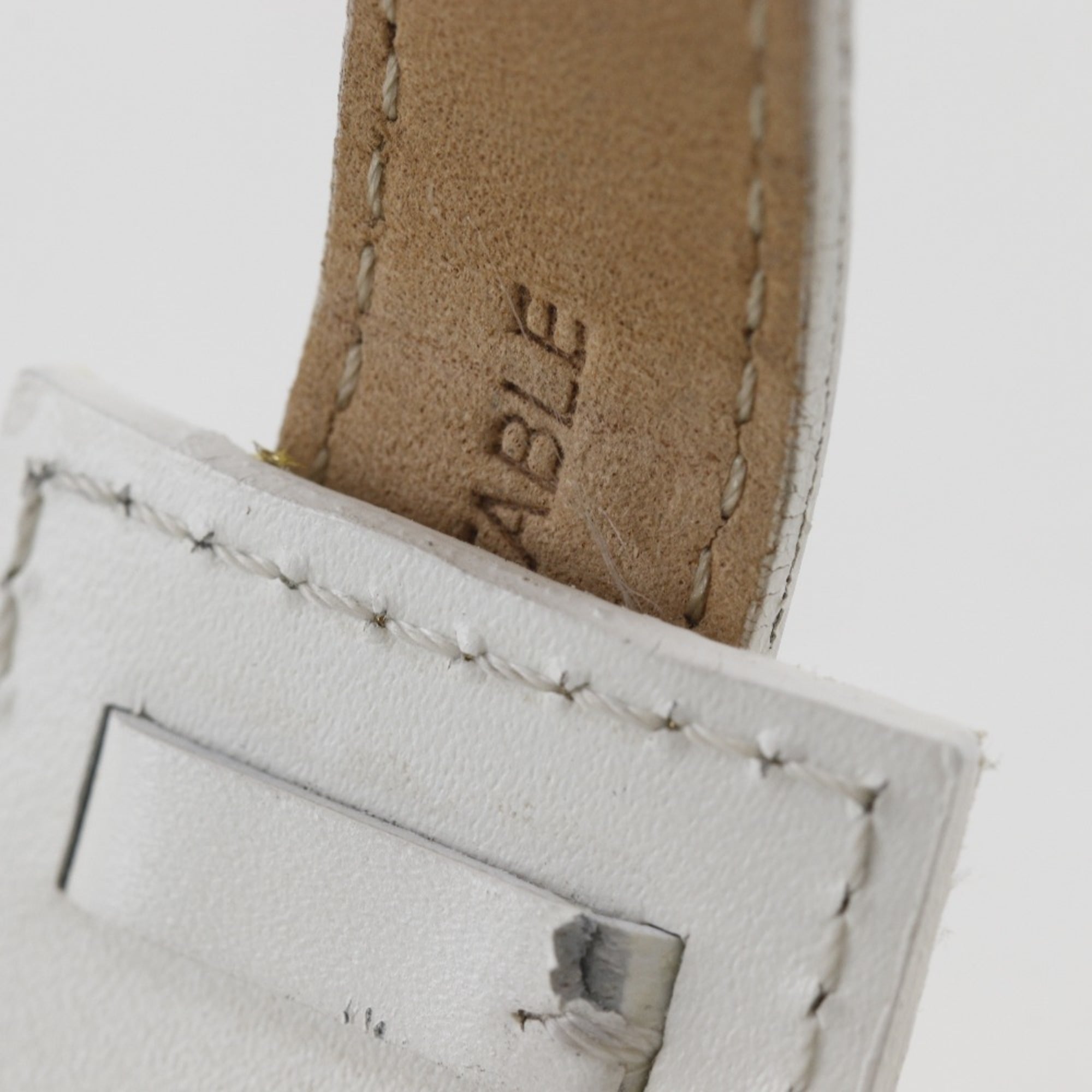 Christian Dior Maris Horloge D78-109 Roestvrij staal x glanzend leer Kwarts Analoog display Zilveren wijzerplaat Dameshorloge