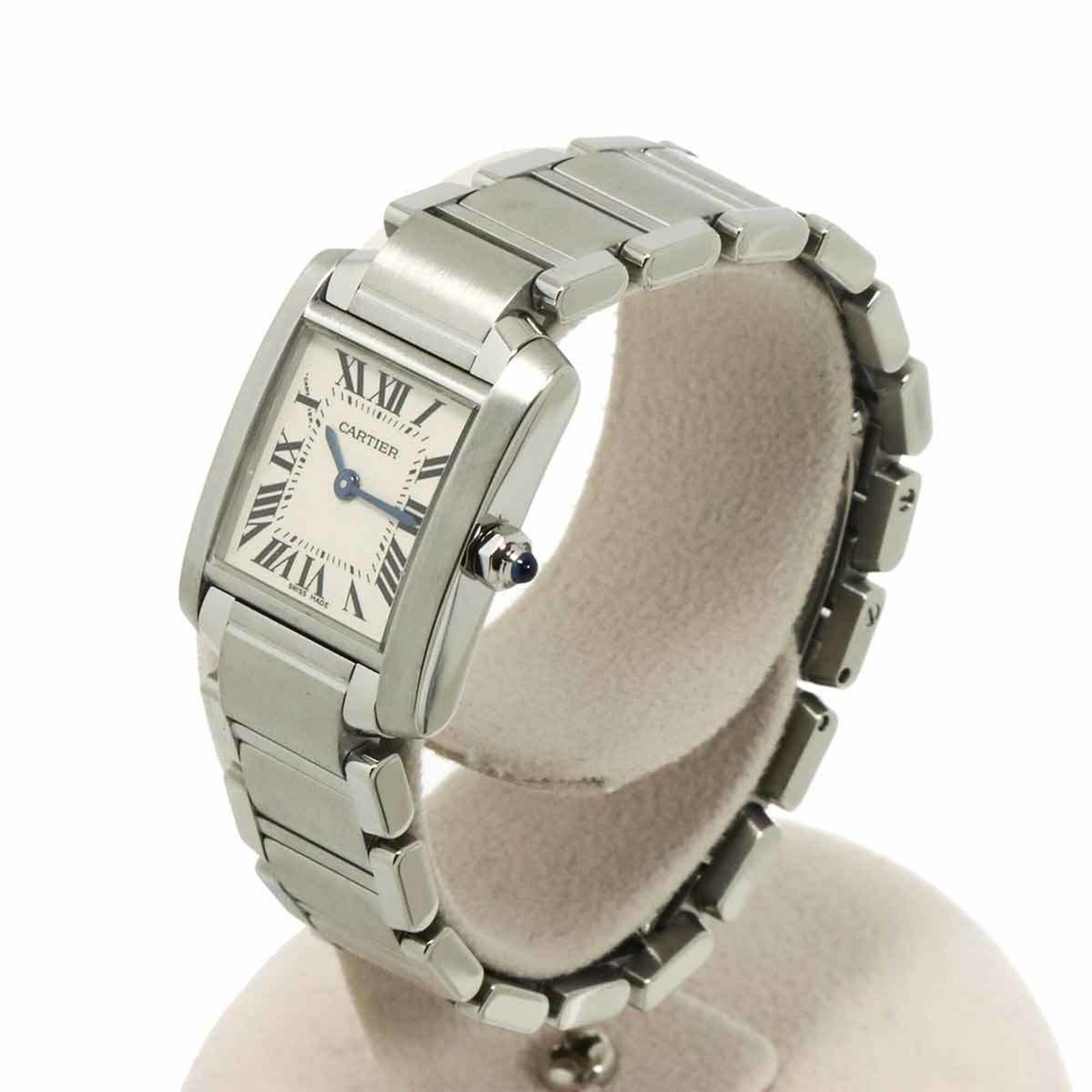 Cartier Tank Francaise SM W51008Q3 Women's Watch, Ivory, Quartz Watch